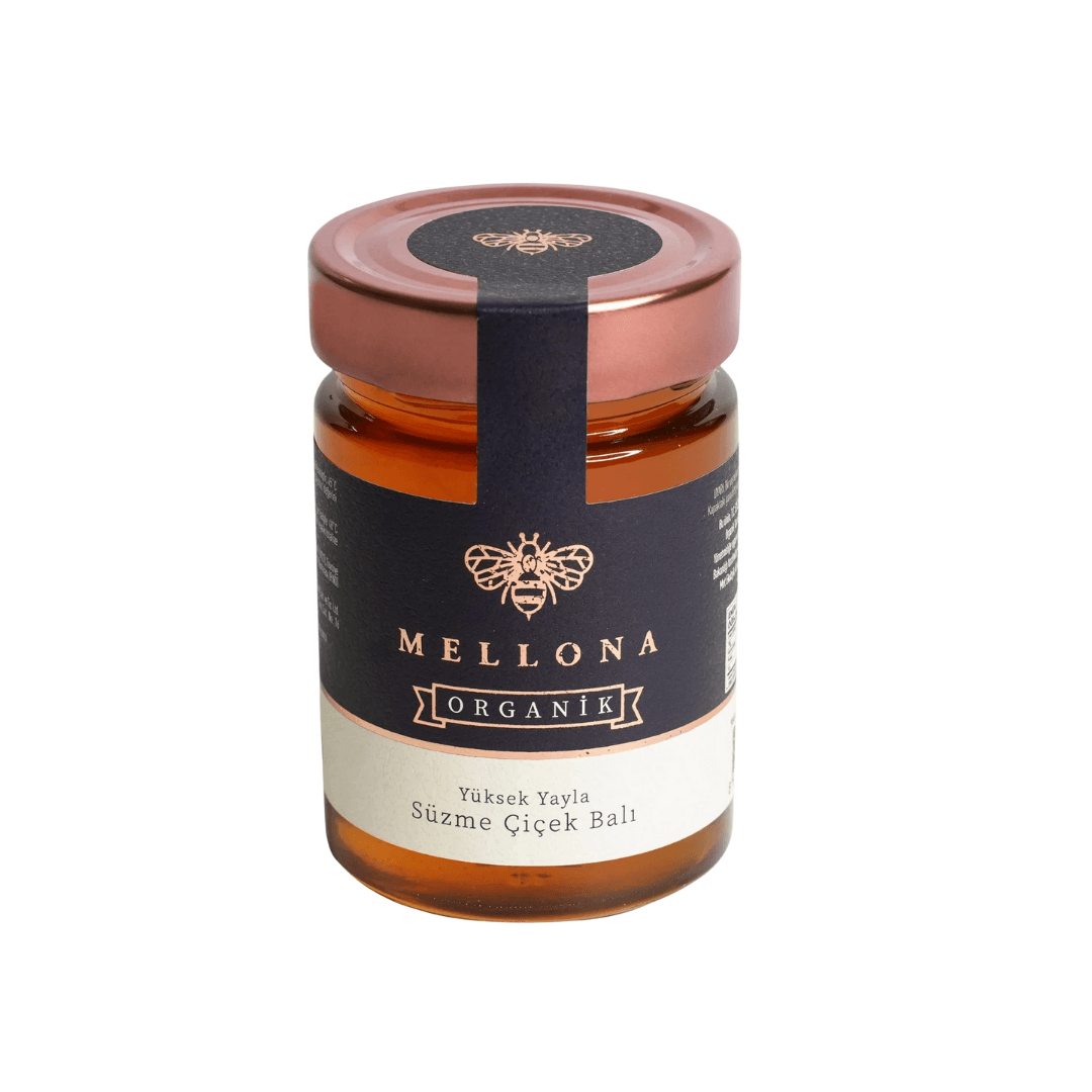 Mellona Organi̇k Yüksek Yayla Süzme Çi̇çek Balı 450 Gr