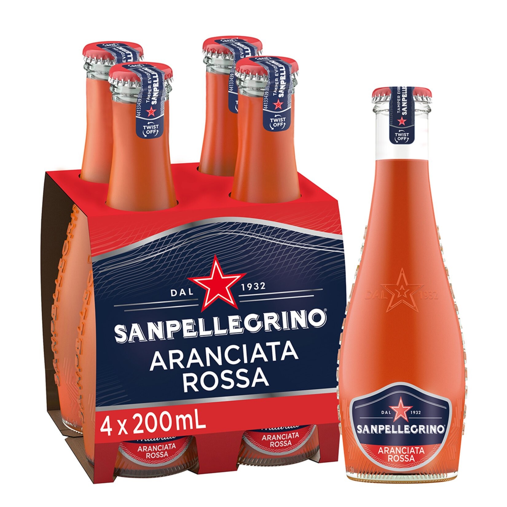 San Pellegrino Aranciata Rossa 200 Ml*4