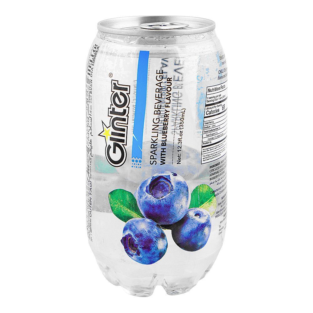 Glinter Sparkling Blueberry Drink 350 Ml