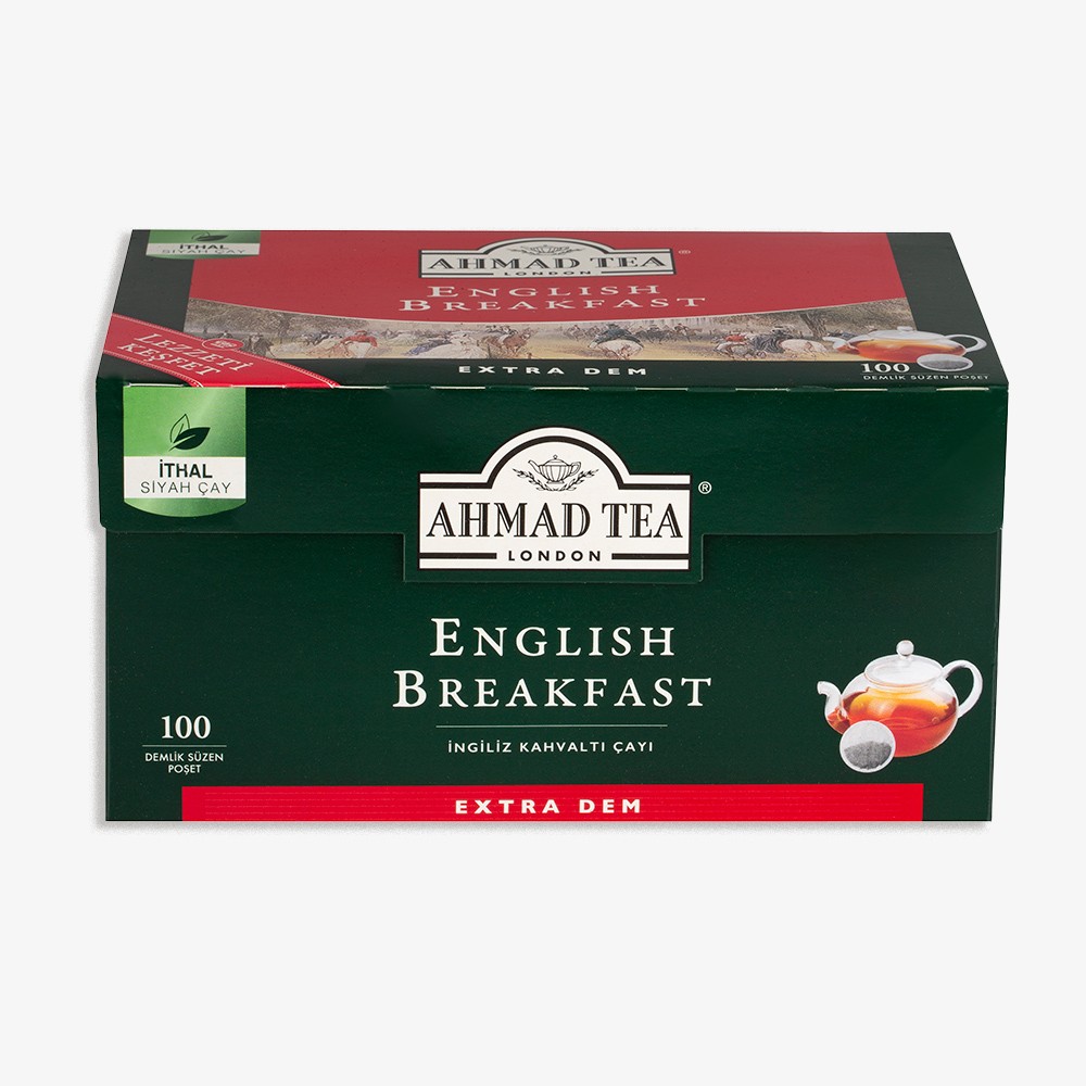 AHMAD TEA ENGLISH BREAKFAST DEMLİK POŞET ÇAY 100' LÜ 320 GR