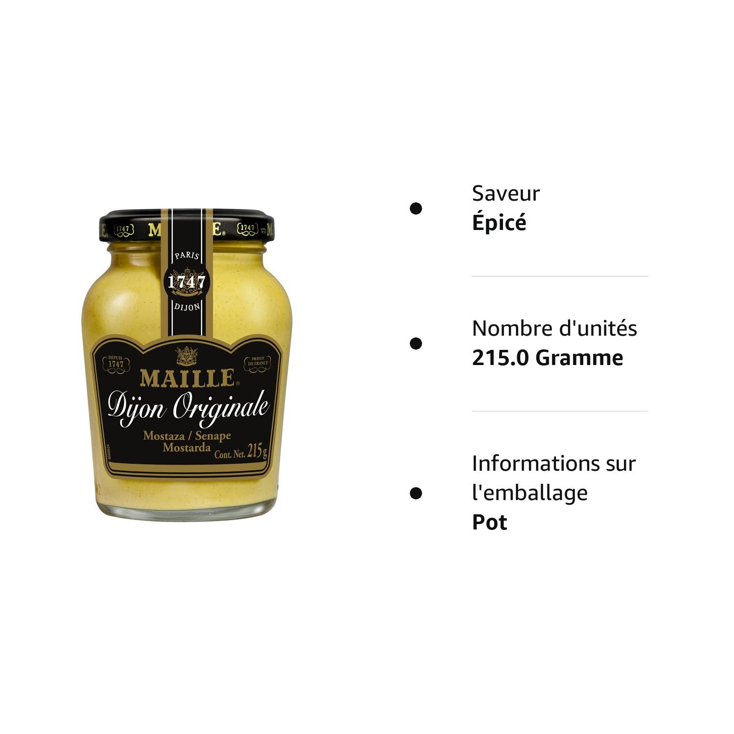 Maille Original Dijon Hardal 215 Gr
