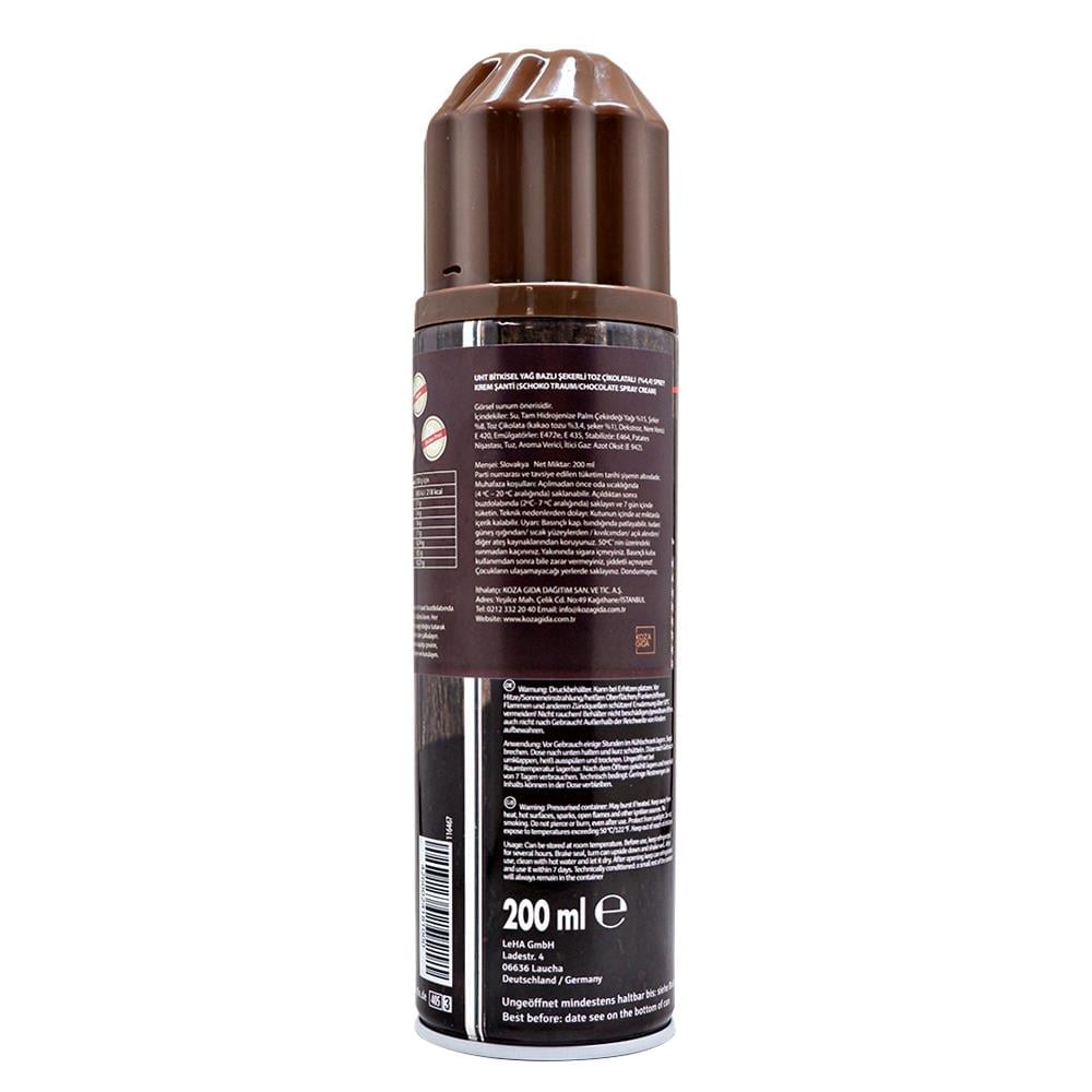 Schlagfix Çikolatalı Sprey Krema 200 Ml