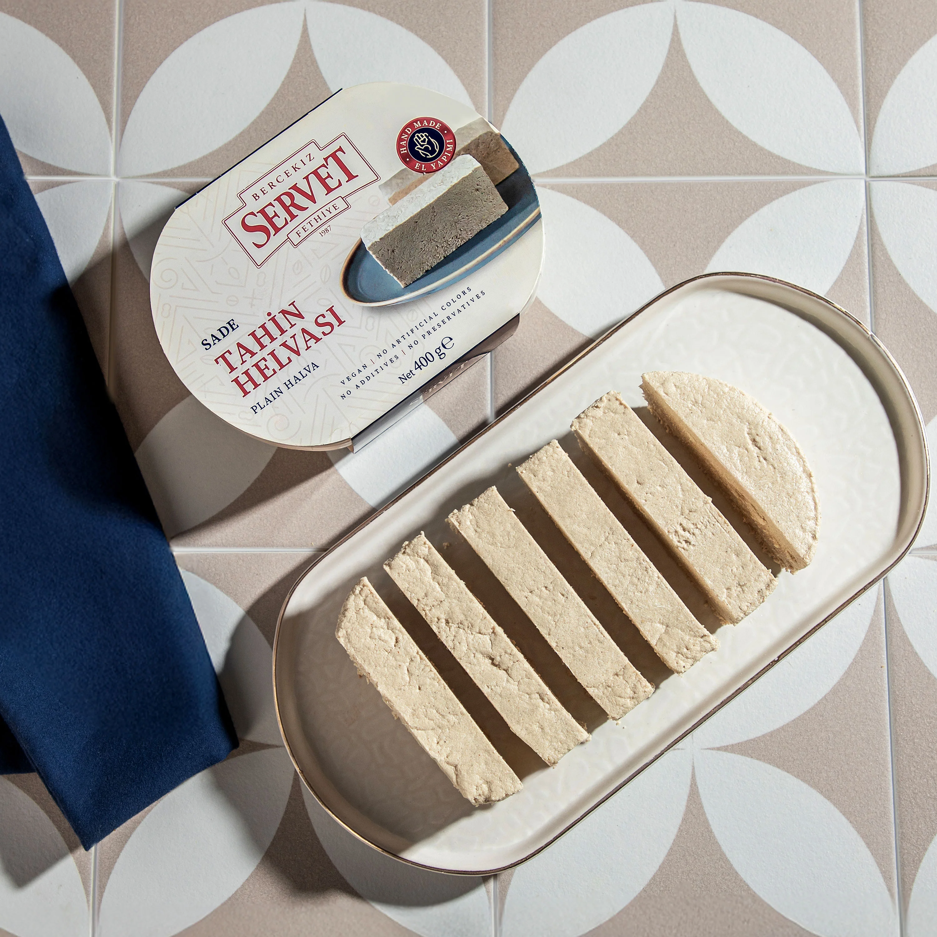 Servet Şekerleme Sade Tahin Helvası 400 Gr