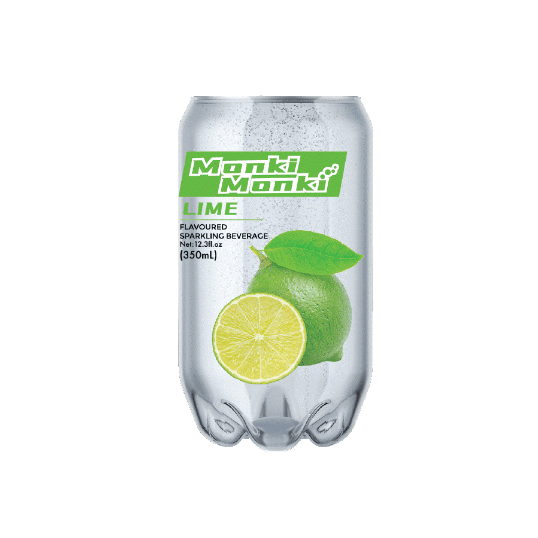 Monki Monki Lime Carbonated Drink 350 Ml