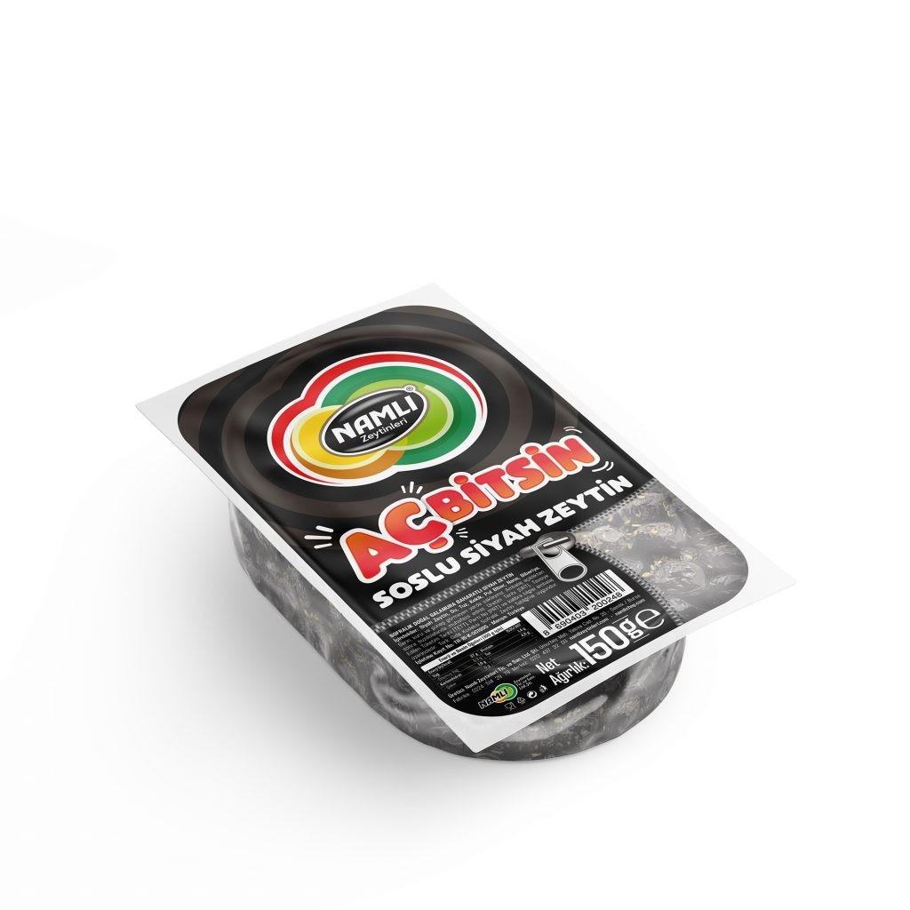 Namlı Aç Bi̇tsi̇n Baharatlı Si̇yah Zeyti̇n 150 Gr