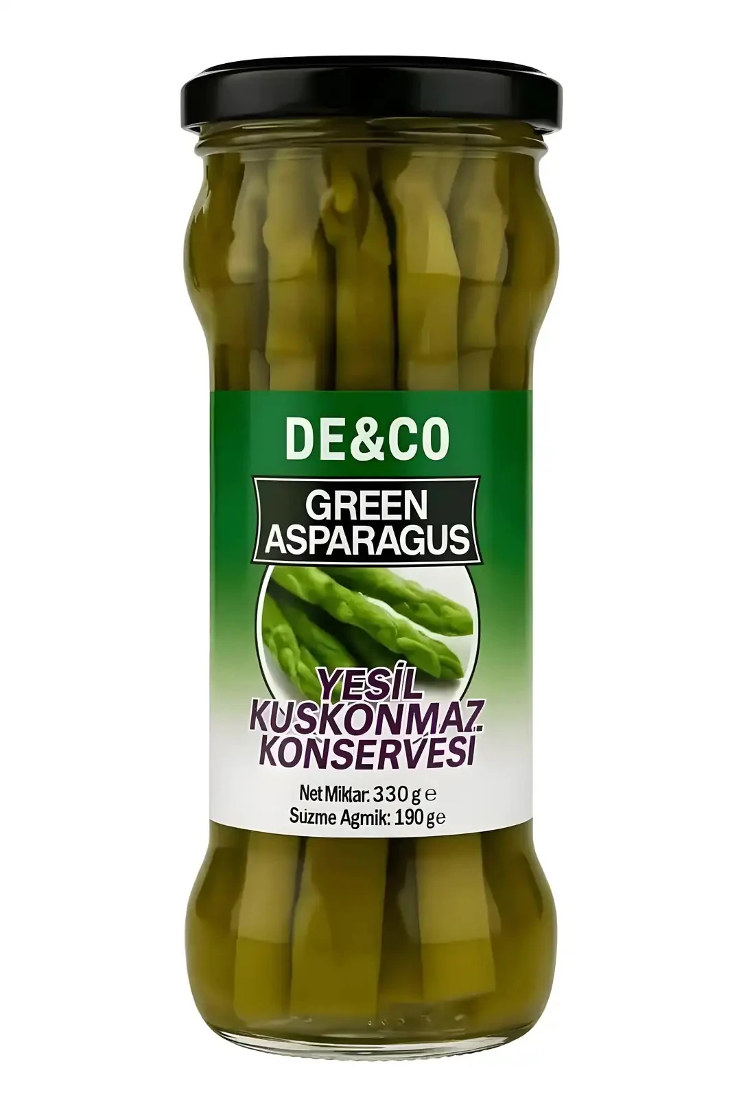 De&Co Yeşil Kuşkonmaz Konservesi 330 Gr
