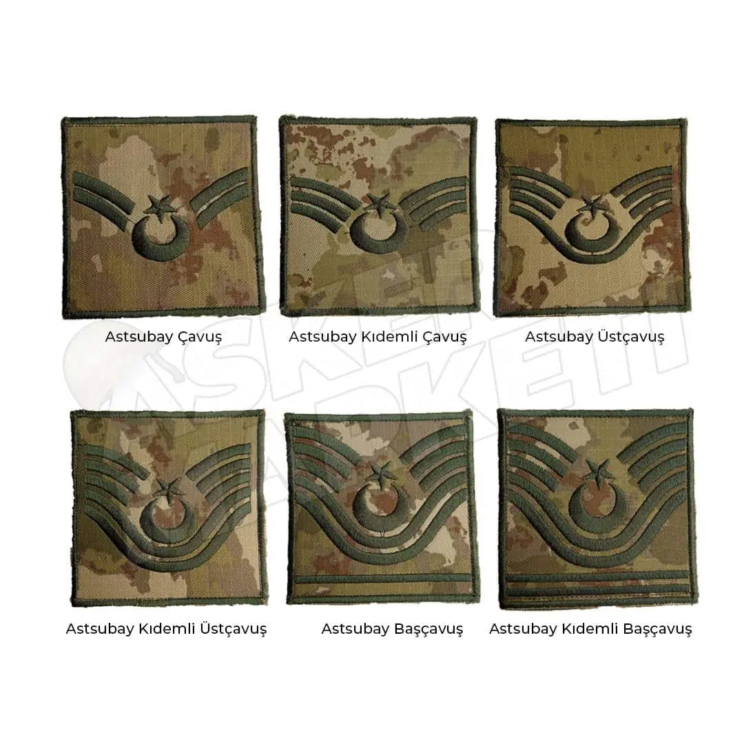 Yeni TSK Kamuflaj Kara Kuvvetleri Astsubay Rütbeleri
