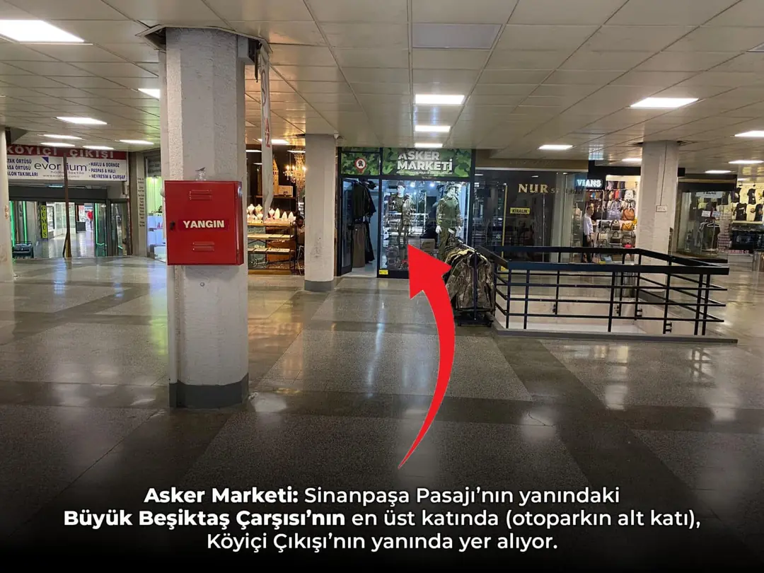 Besiktas Askeri Malzeme Satan Yerler