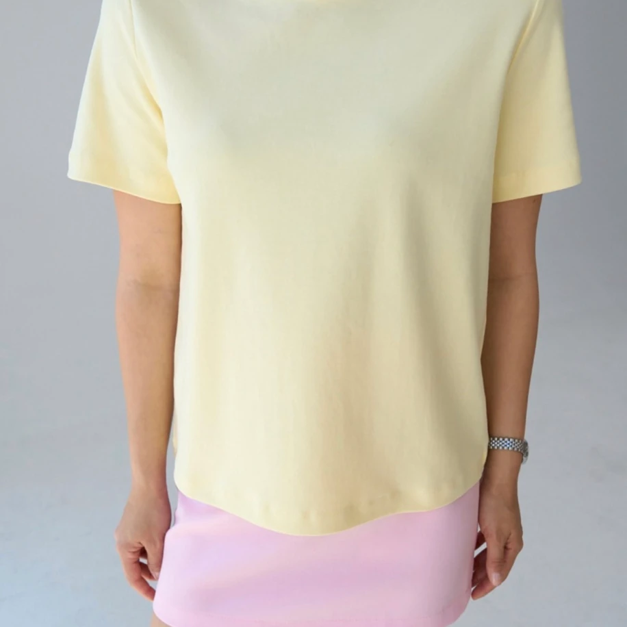 Vatkalı Sarı T-shirt