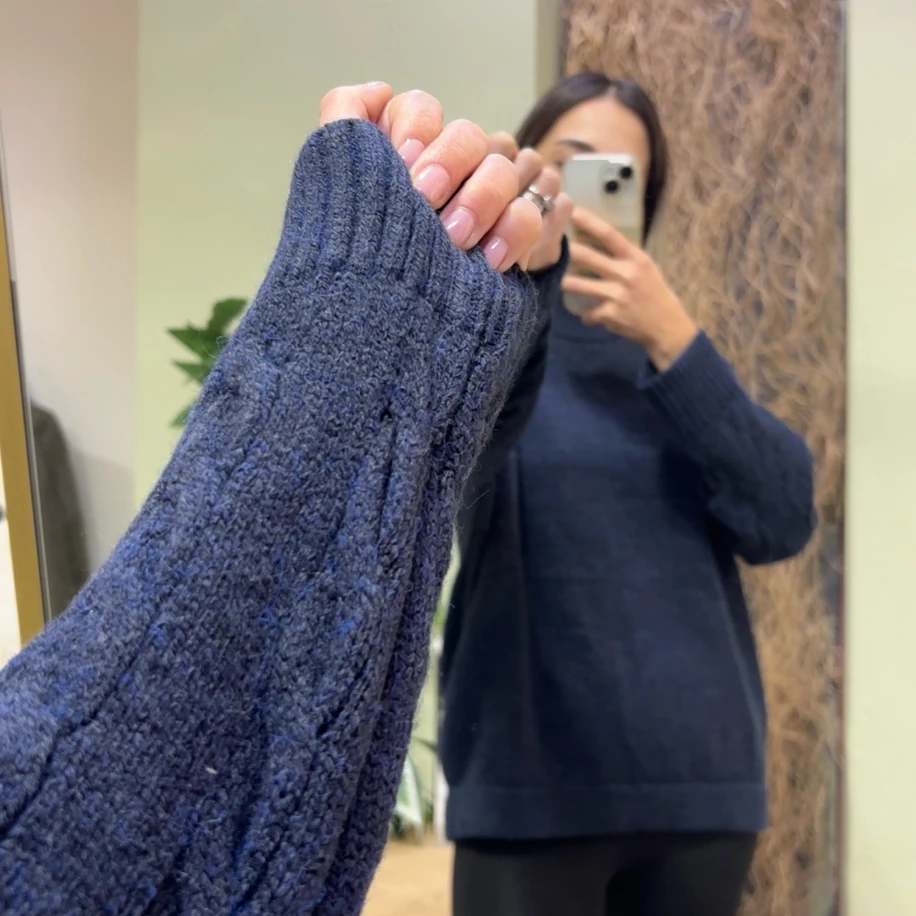 Balıkçı Yaka Triko Kazak