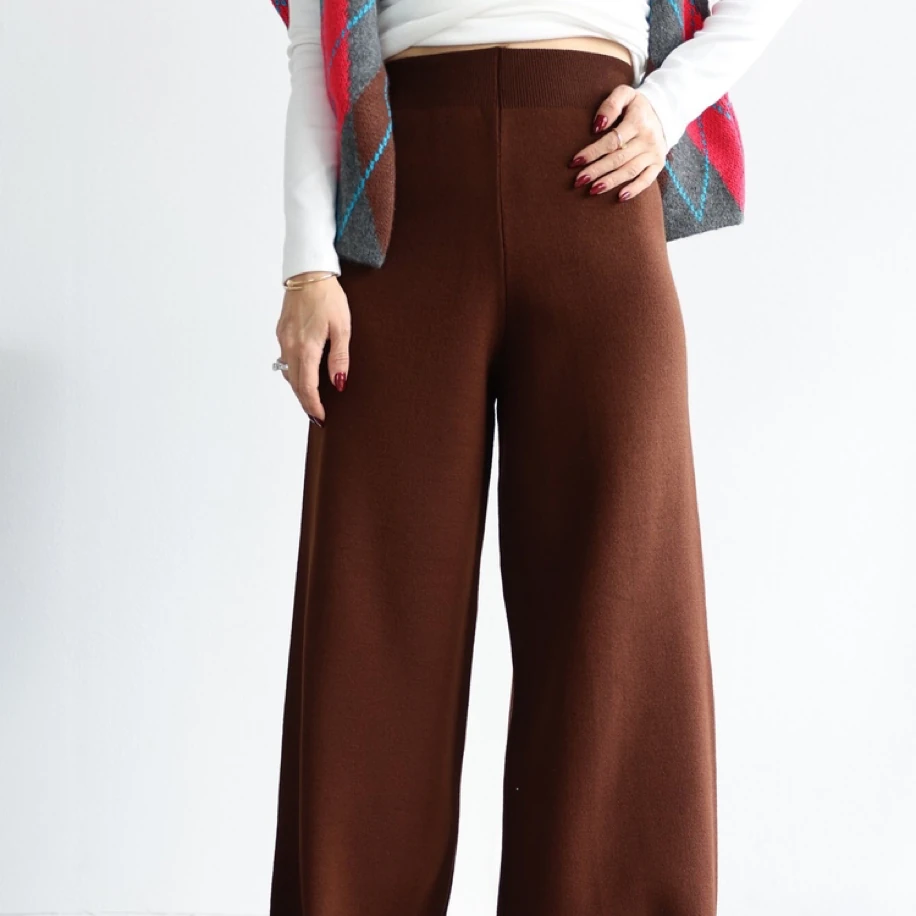 Beli Lastikli Triko Pantolon