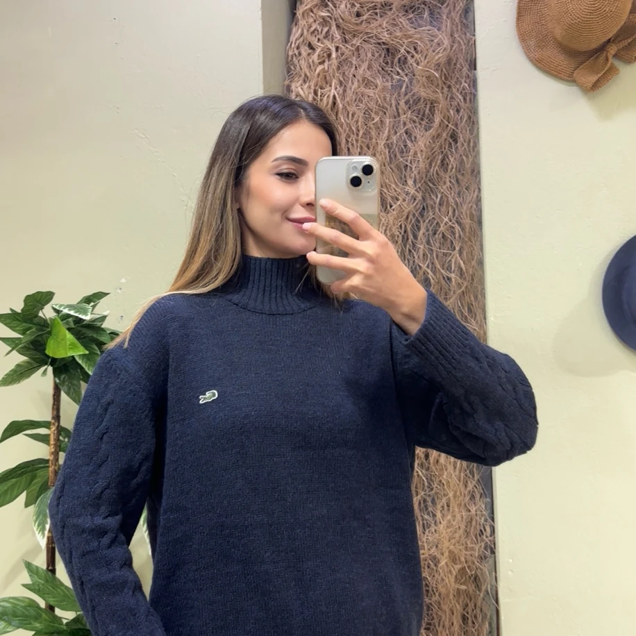 Balıkçı Yaka Triko Kazak