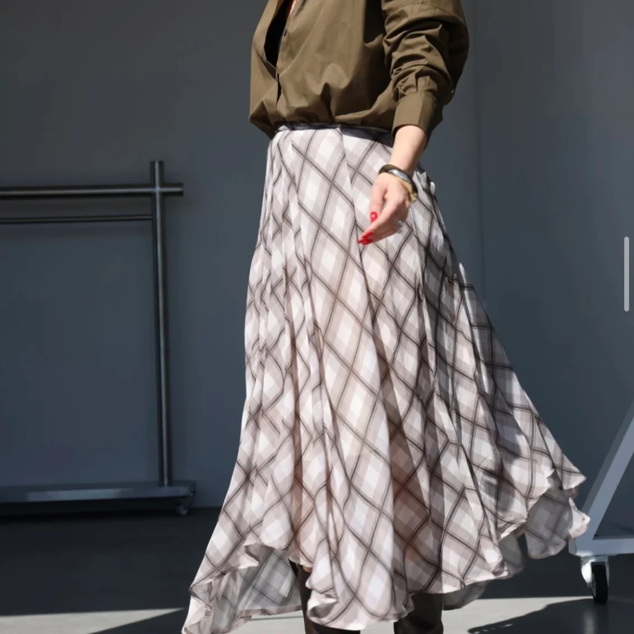 Midi Boy Şifon Etek