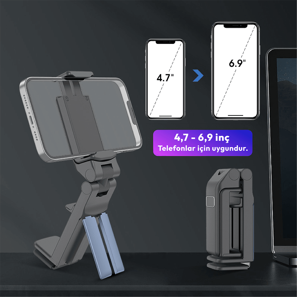 Xonect - iPhone ve Andoid Telefonlar için Çok Fonksiyonlu Çok Amaçlı Plastik Telefon Tutacağı