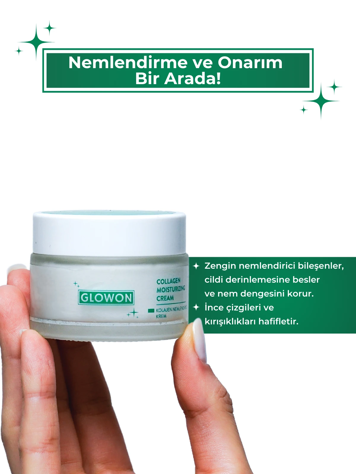 GLOWON Koyu Halka, Leke ve Kırışıklık Karşıtı 3'lü Göz Çevresi Bakım Seti