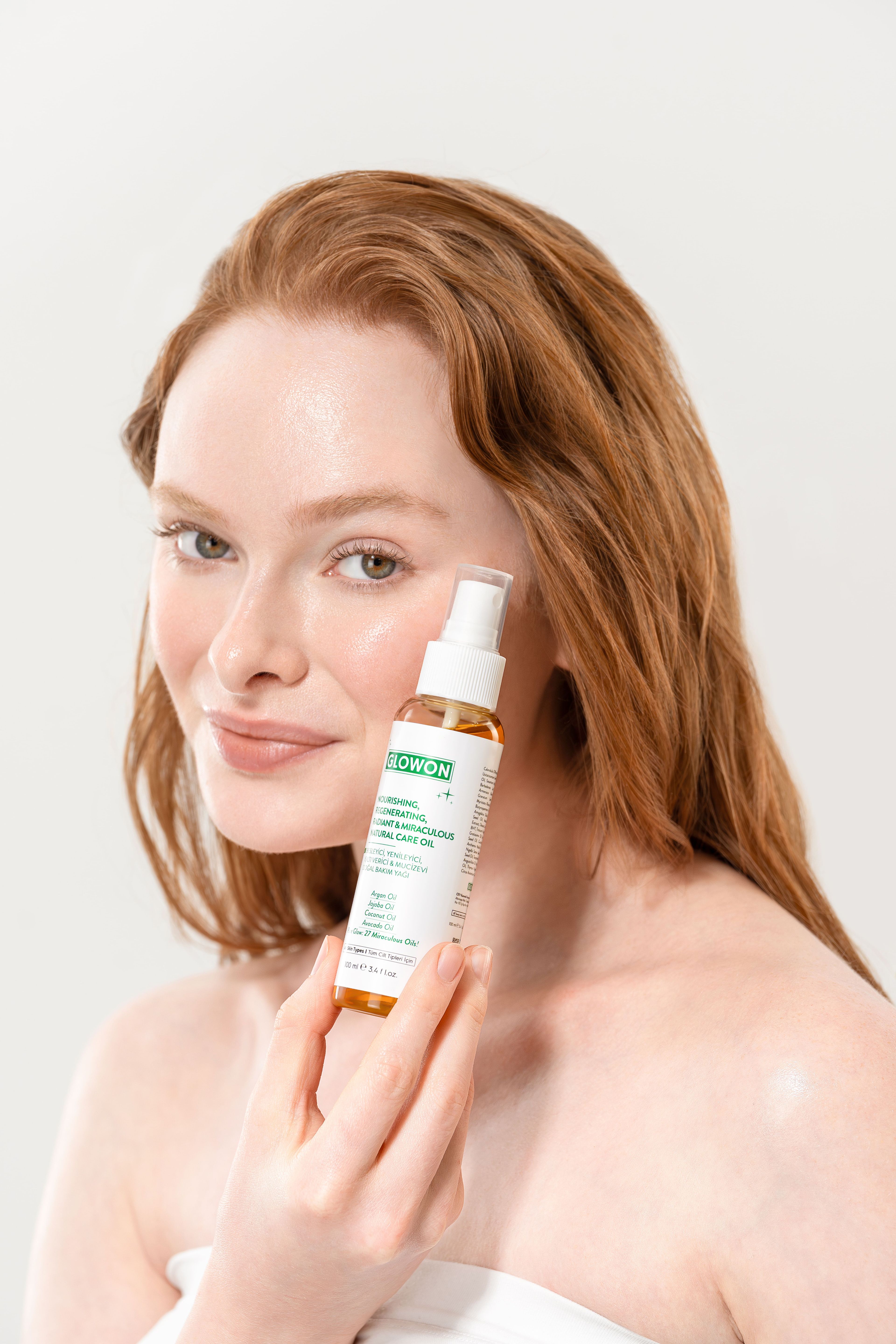 GLOWON BESLEYİCİ, YENİLEYİCİ, IŞILTI VERİCİ & MUCİZEVİ DOĞAL BAKIM YAĞI 100 ML