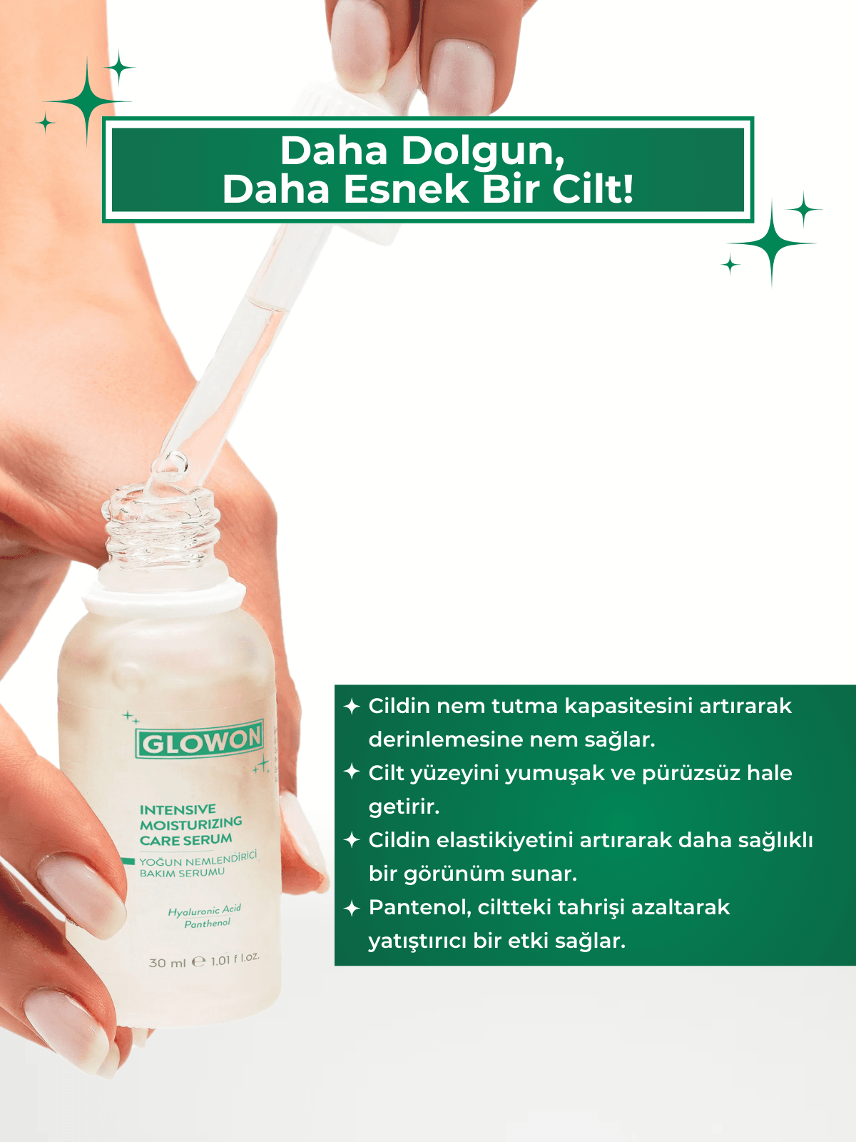 GLOWON YOĞUN NEMLENDİRİCİ BAKIM SERUMU 30 ML