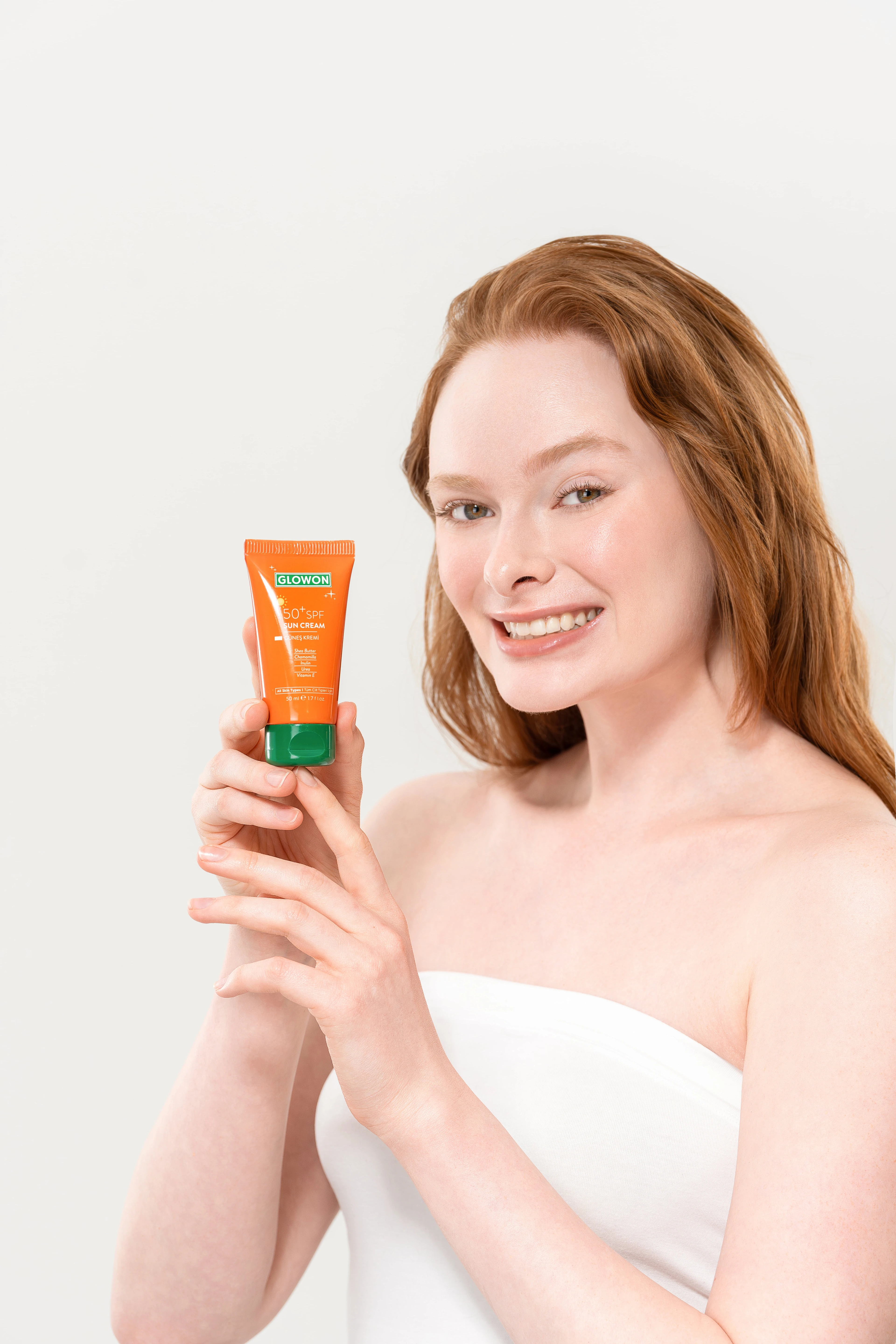 GLOWON SPF 50+ Yüz Güneş Kremi 50ml - Kolajen ve Hyaluronik Asitli Yaşlanma Karşıtı Koruma