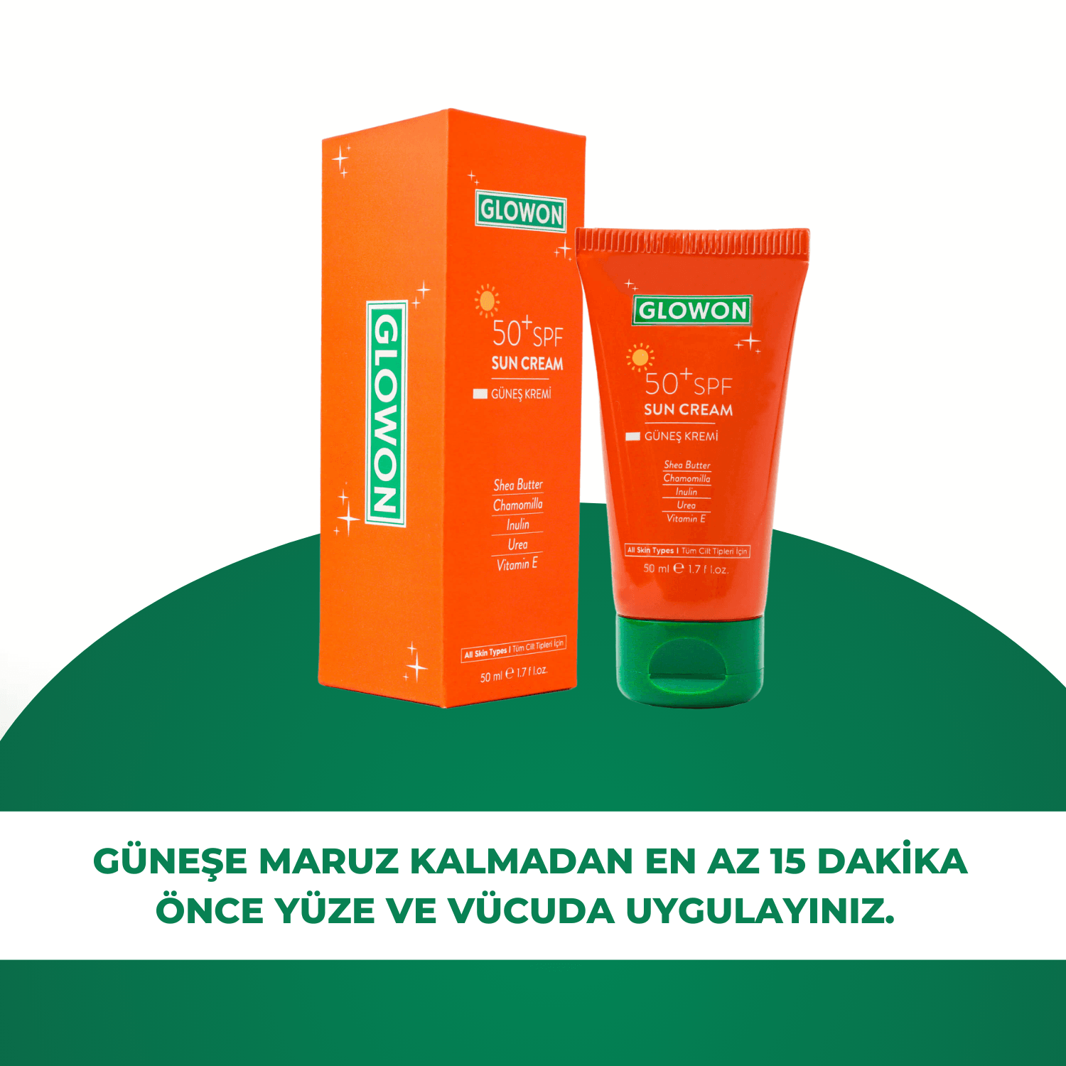 GLOWON GÜNEŞ KREMİ 50+ SPF 50 ML