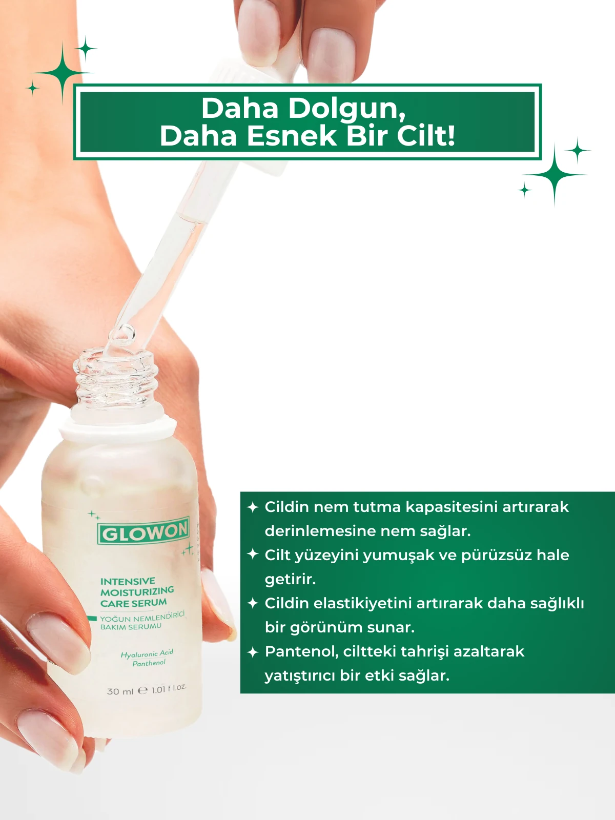 GLOWON Retinol ve Yoğun Nemlendirici Serum İçeren Cilt Yenileyici İkili Set