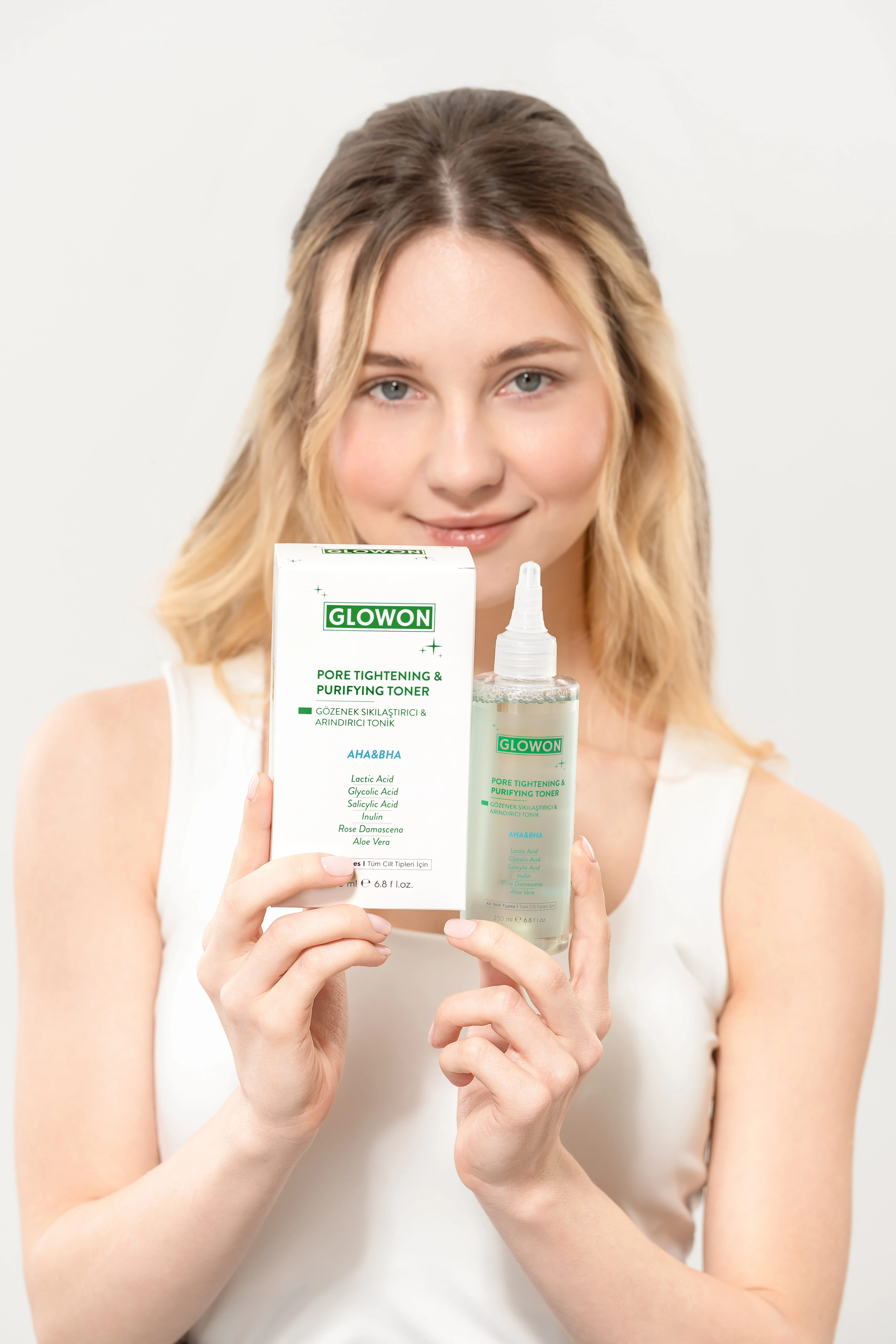 GLOWON AHA BHA Gözenek Sıkılaştırıcı ve Siyah Nokta Karşıtı Arındırıcı Tonik 200ml