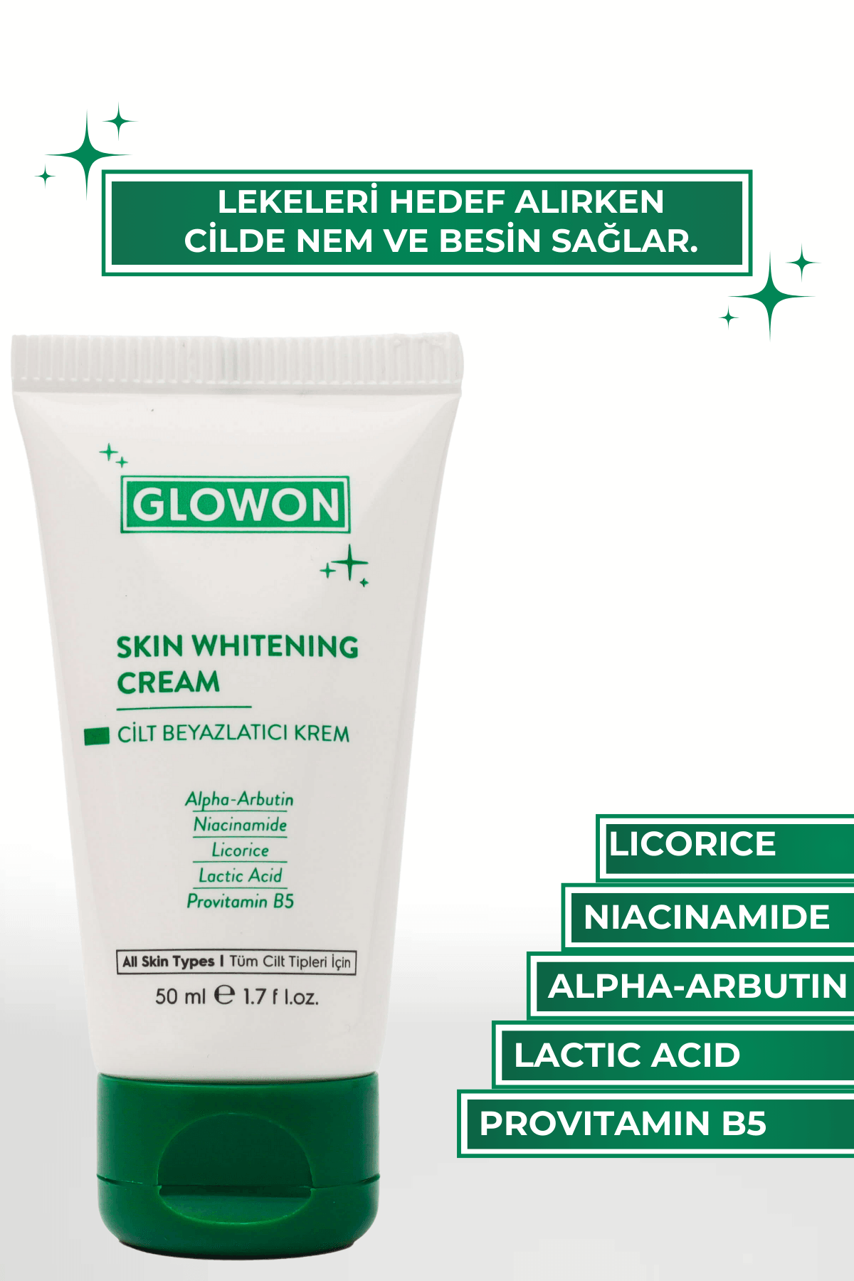 GLOWON CİLT BEYAZLATICI KREM AVANTAJ İKİLİ PAKET