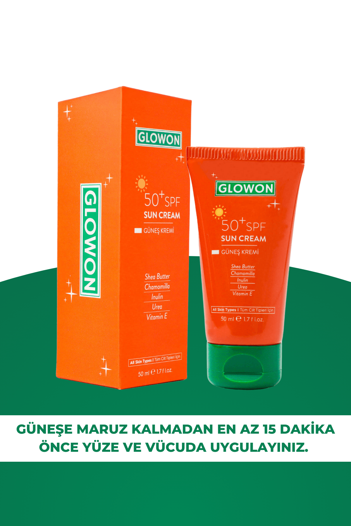 GLOWON GÜNEŞ KREMİ 50+ SPF AVANTAJ İKİLİ PAKET