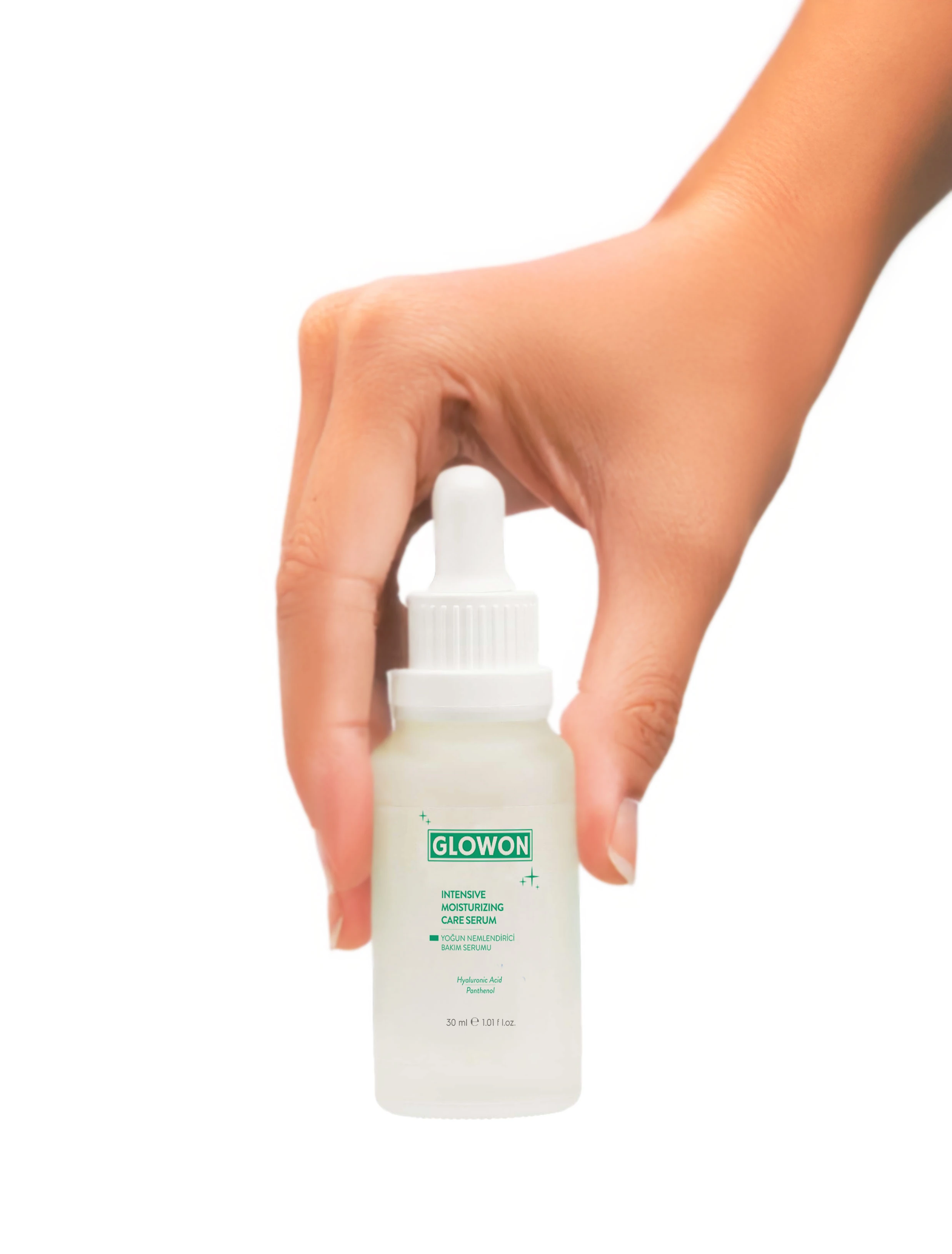 GLOWON Hyaluronik Asit ve Panthenol İçeren Yoğun Nemlendirici Bakım Serumu 30ml