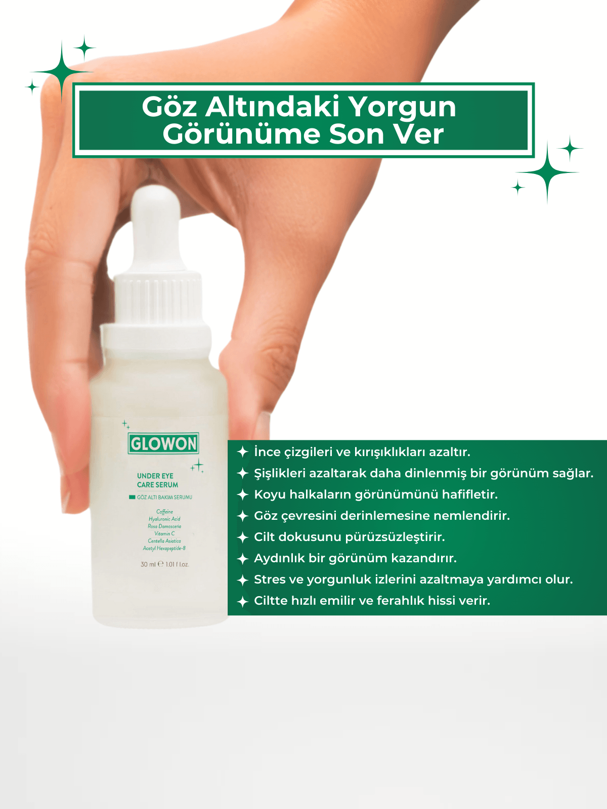 GLOWON GÖZ ALTI BAKIM SERUMU 30 ML