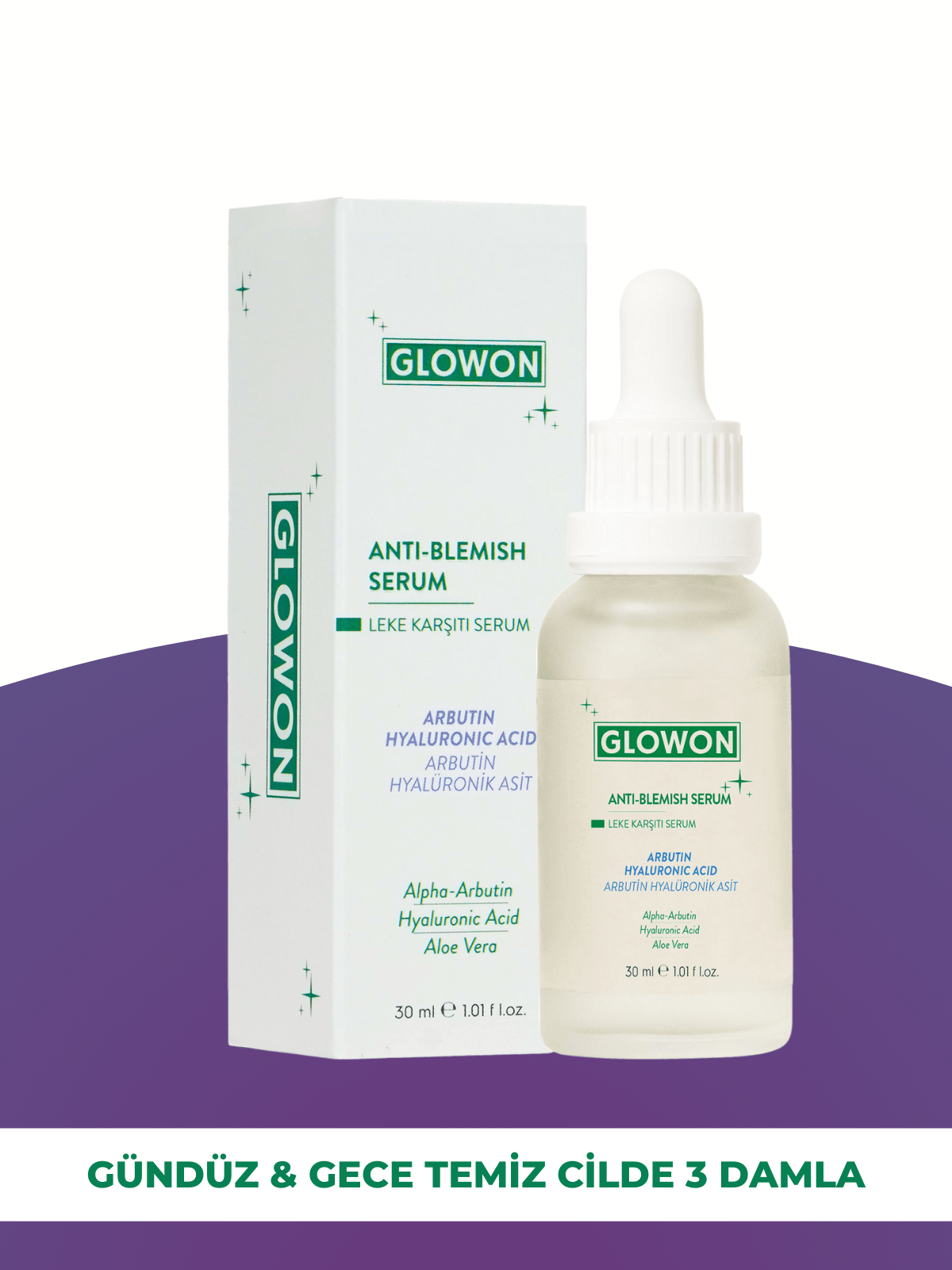 GLOWON LEKE KARŞITI SERUMU - ARBUTİN HYALURONIC ACID 30 ML