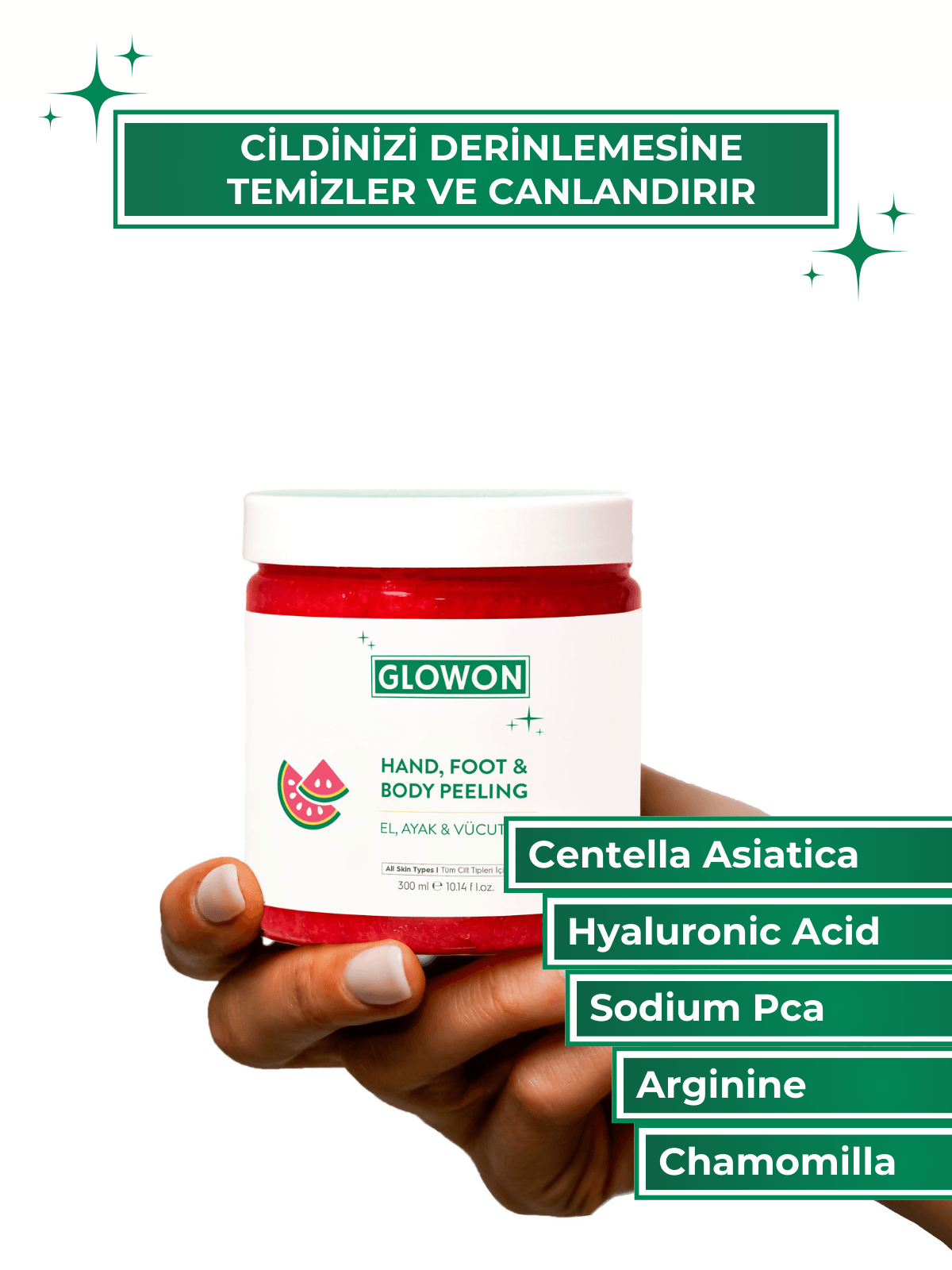 GLOWON EL, AYAK VE VÜCUT PEELING AVANTAJ İKİLİ PAKET