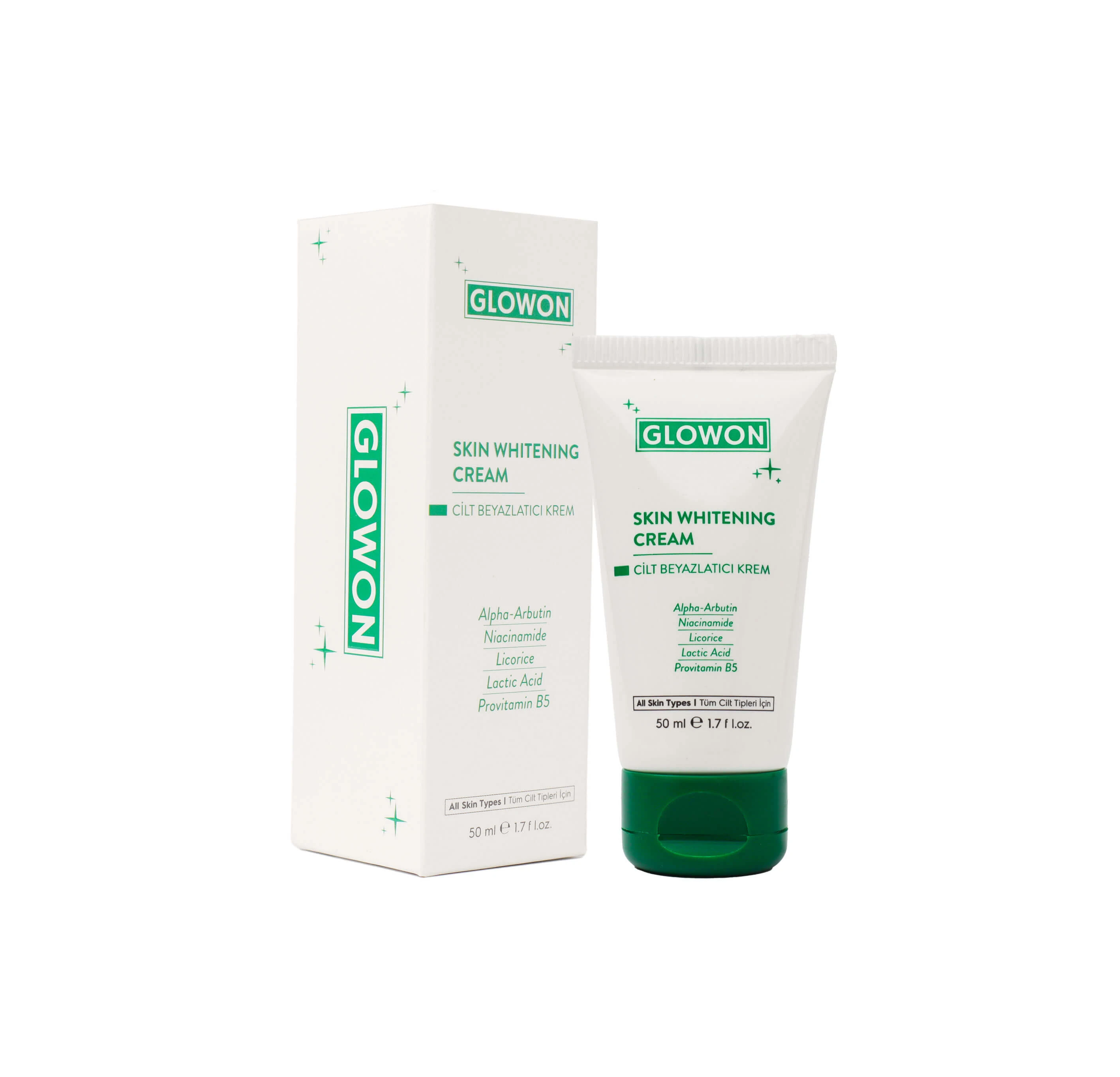 GLOWON SPF 50+ ve C Vitamini İçeren Leke Karşıtı Kapsamlı Güneş Koruma Seti 4'lü