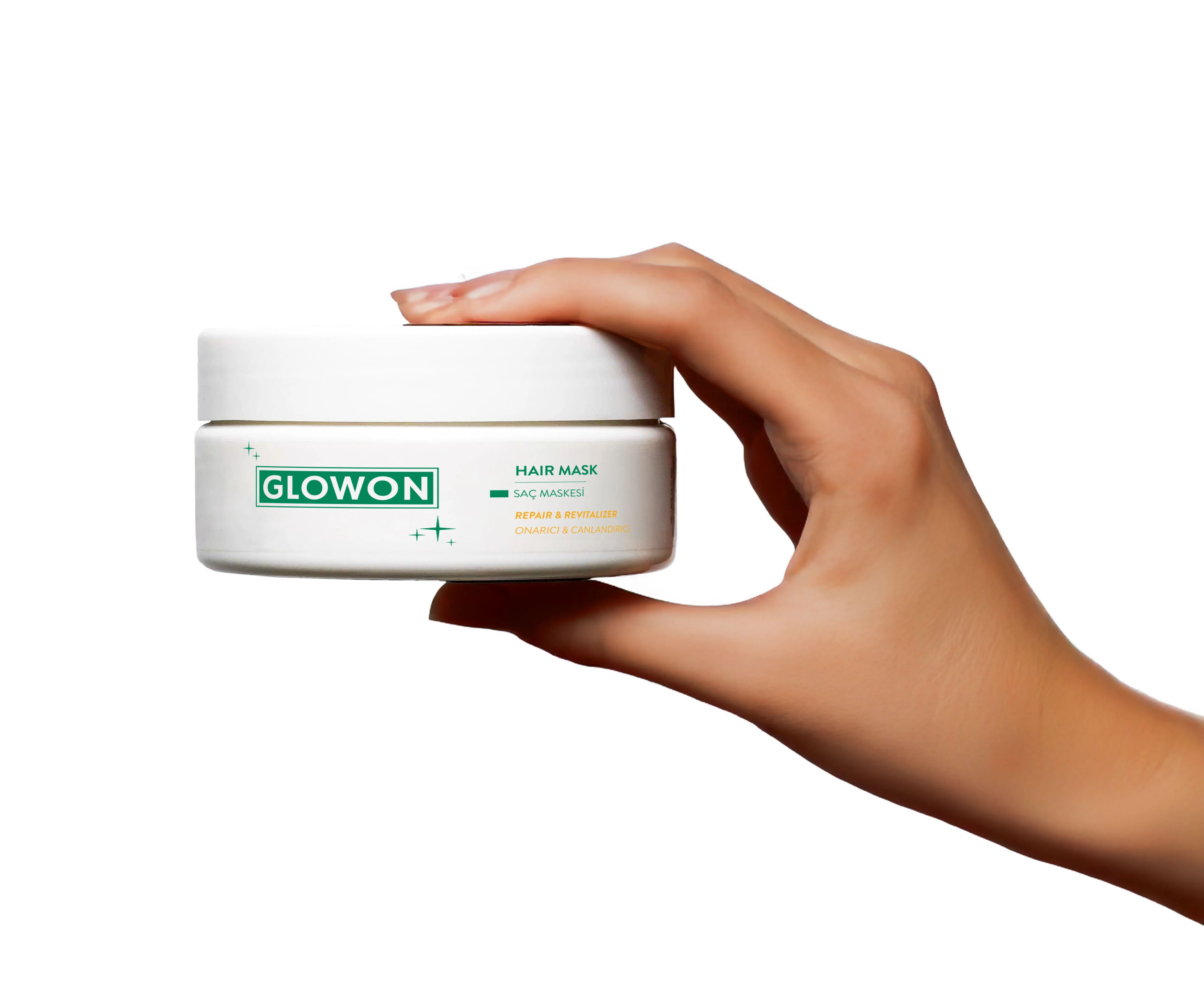 GLOWON Sülfatsız ve Parabensiz Onarıcı Saç Maskesi 250ml - Kuru ve Yıpranmış Saçlar İçin