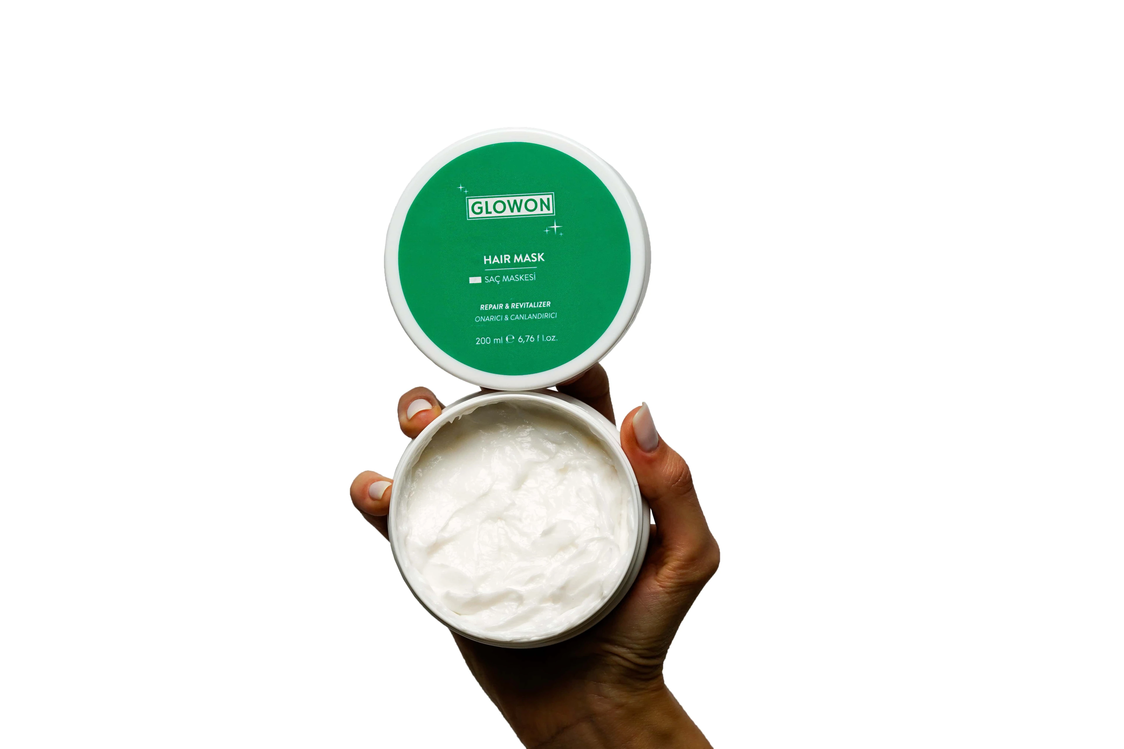 GLOWON Sülfatsız ve Parabensiz Onarıcı Saç Maskesi 250ml - Kuru ve Yıpranmış Saçlar İçin