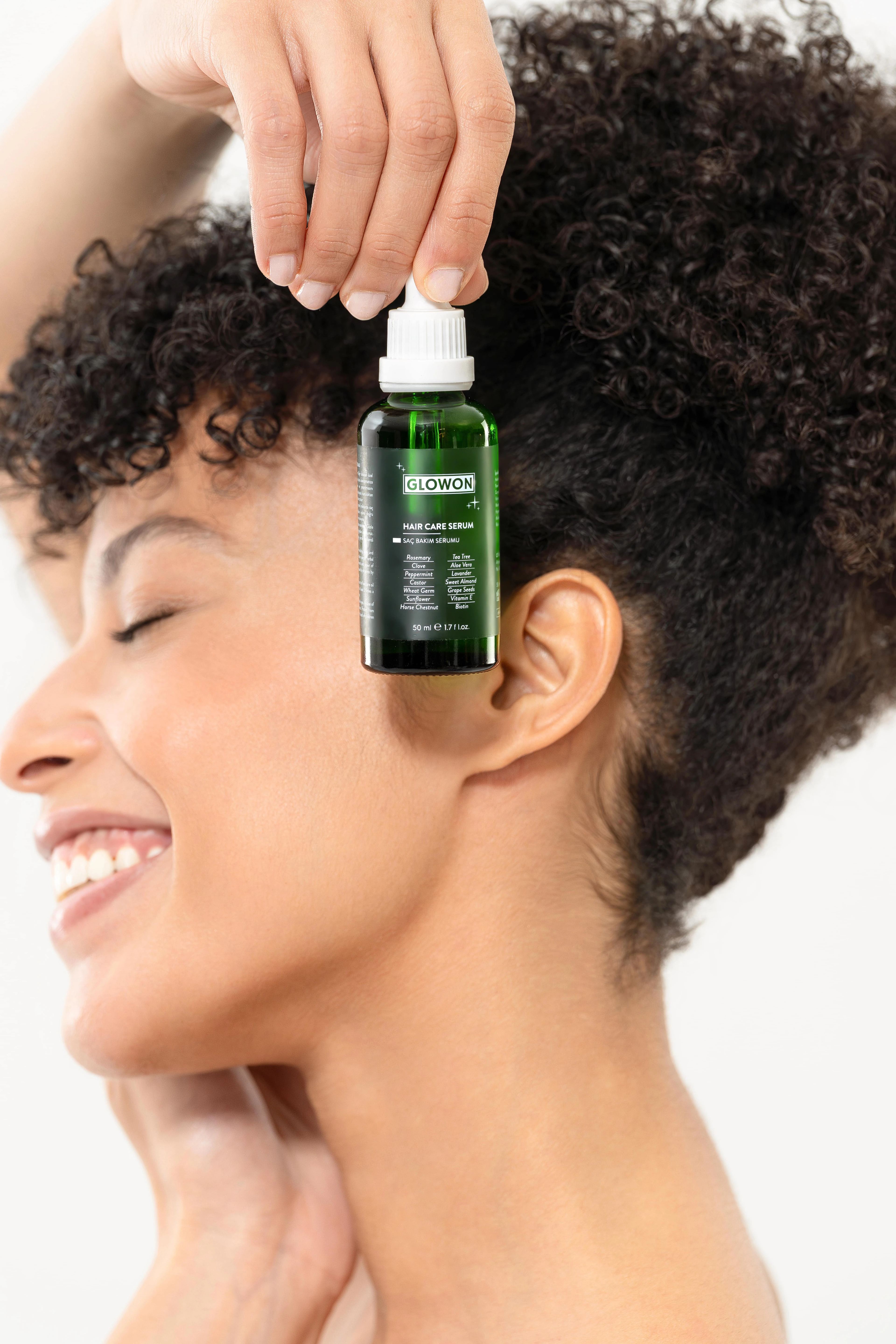 GLOWON Biberiye ve 27 Doğal Yağ İçeren Saç Dökülmesine Karşı Onarıcı Saç Bakım Serumu 50ml