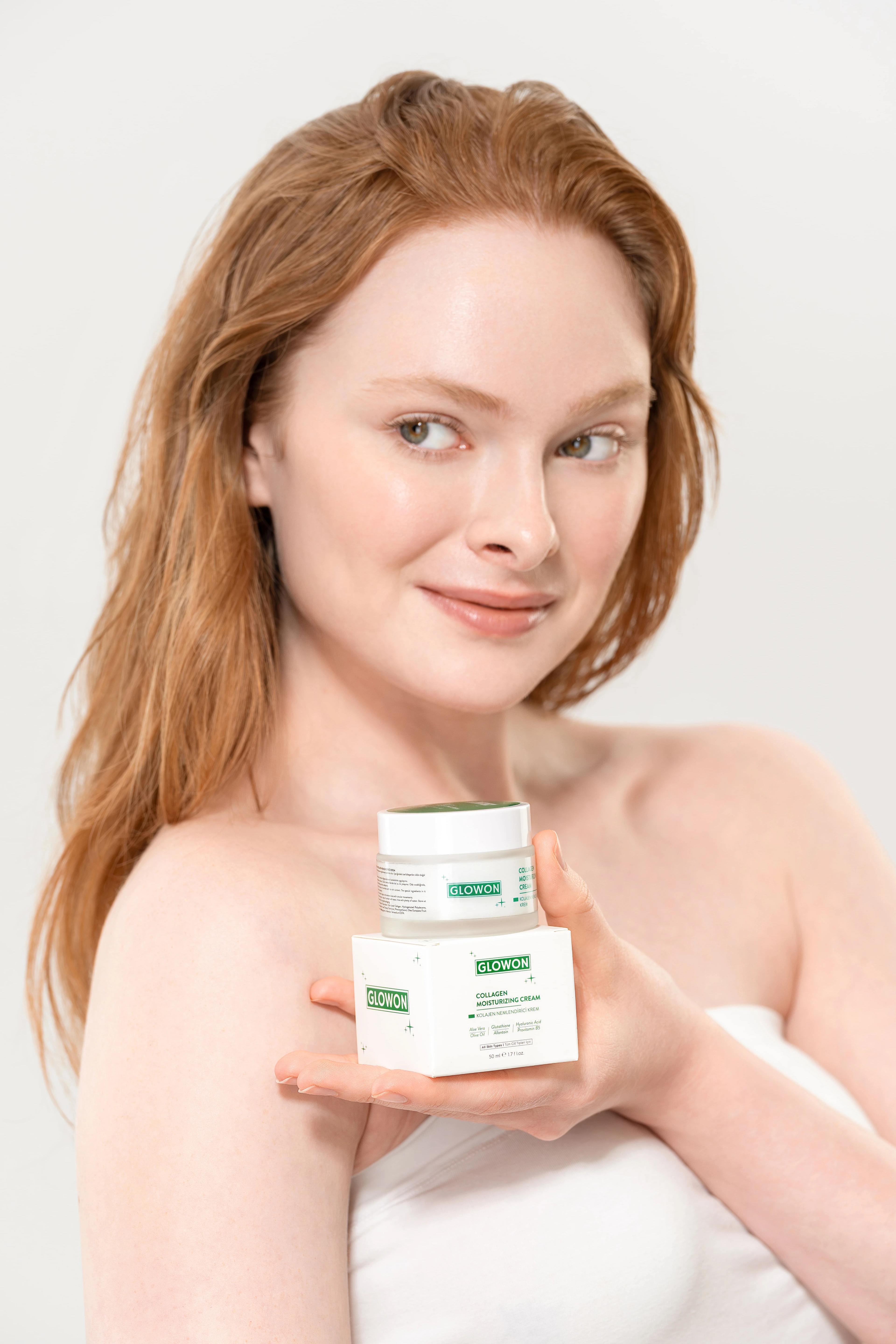 GLOWON Kolajen ve Hyaluronik Asit İçeren Yaşlanma Karşıtı Yoğun Nemlendirici Krem 50ml