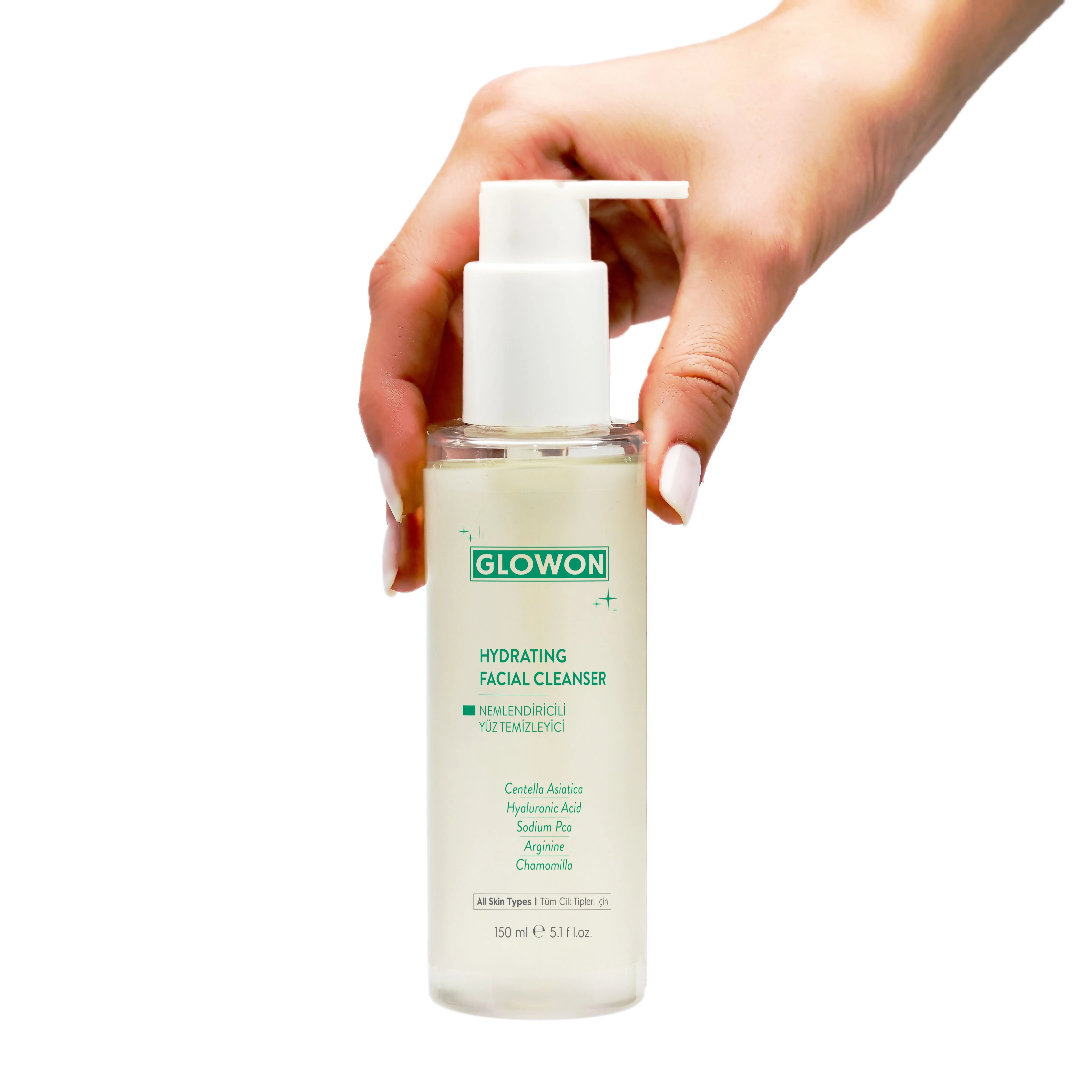 GLOWON Nemlendirici ve Yatıştırıcı Makyaj Temizleme Jeli 150ml - Hassas Ciltler İçin