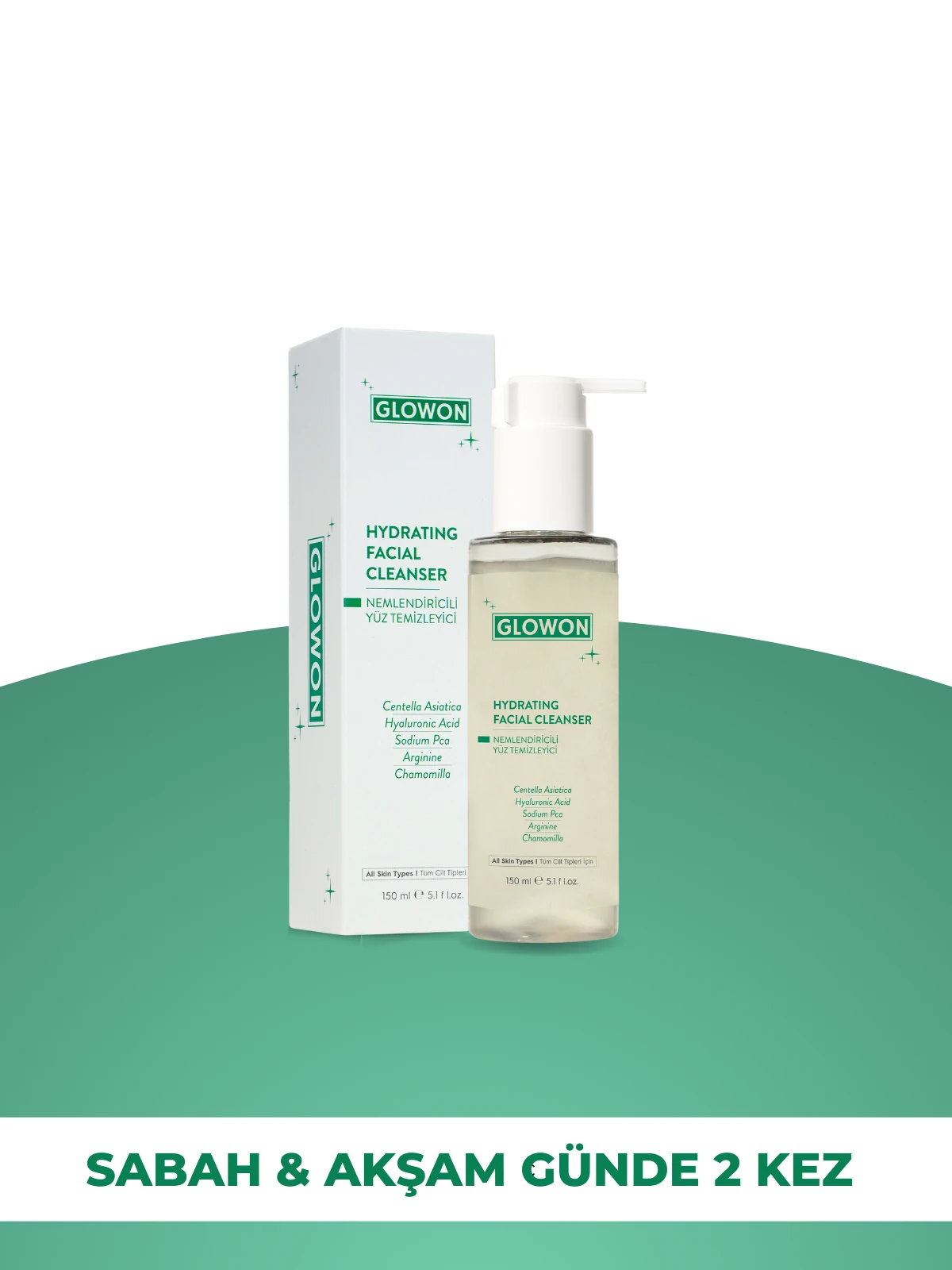 GLOWON Nemlendirici ve Yatıştırıcı Makyaj Temizleme Jeli 150ml - Hassas Ciltler İçin