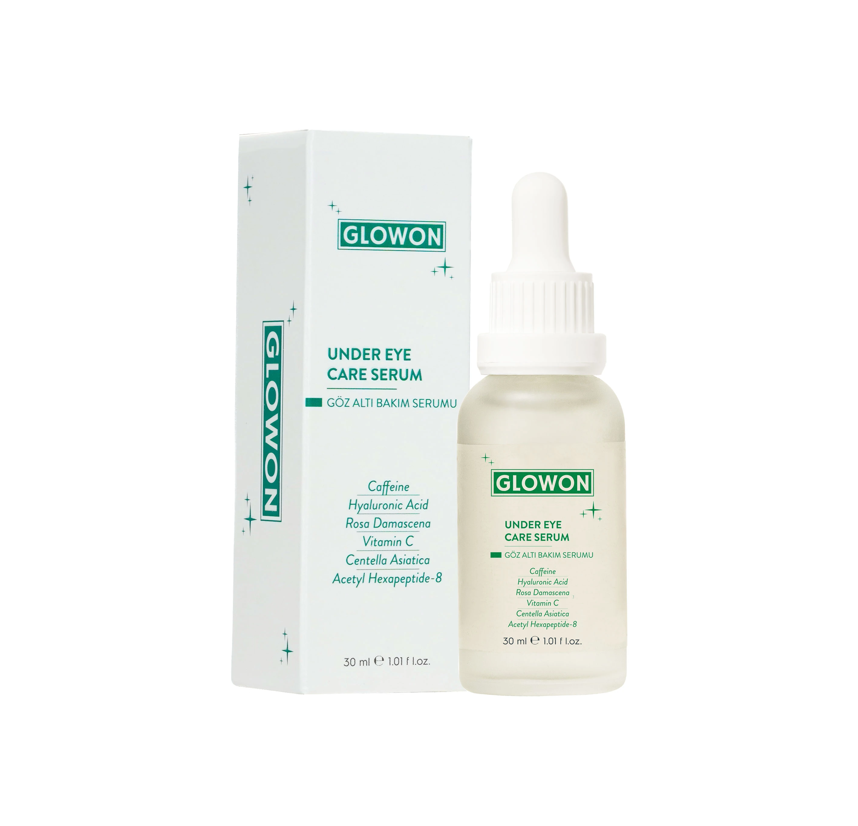 GLOWON Retinol ve Göz Altı Serumu İçeren Yoğun Gece Bakım İkili Set