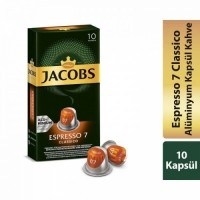 Jacobs Capsule Espresso 7 Classic Alüminyum Kapsül Kahve 10 Lu