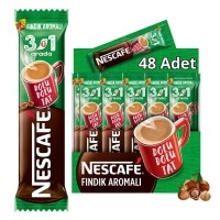 Nescafe 3'ü 1 Arada Fındık Aromalı 17 Gr 48 Li Paket