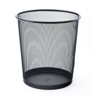 Mas 854 Tam Delikli Çöp Kovası Siyah