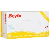 Beybi Pudrasız Lateks Muayene Eldiveni Büyük Boy Large 100 Lü