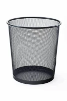 Mas 854 Metal Çöp Kovası Tam Delikli 10 Lt Siyah