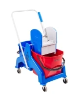 Ermop Çift Bölmeli Presli Temizlik Kovası Mavi 25 Lt