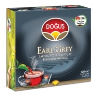 Doğuş Earl Gray Bardak Poşet Siyah Çay Bergamot Aromalı 2 Gr x 100 Lü
