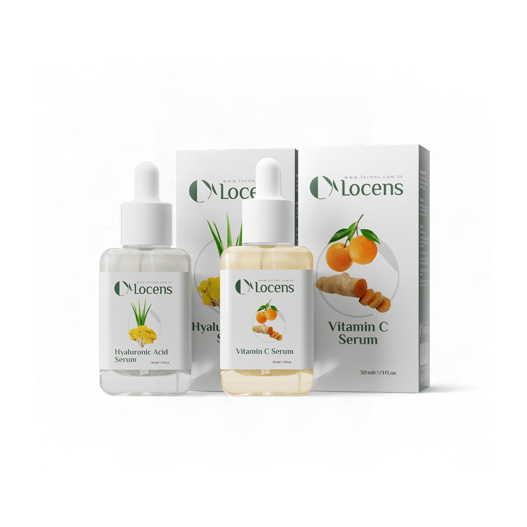 2'li Fırsat Cilt Bakım Serum Seti - Vitamin C Serum Ve Hyaluronic Acid Serum