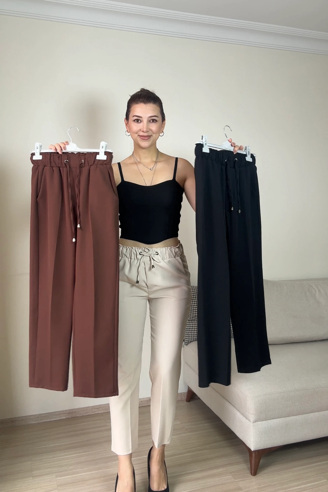 DOUBLE KREP KUMAŞ HAVUÇ PANTOLON