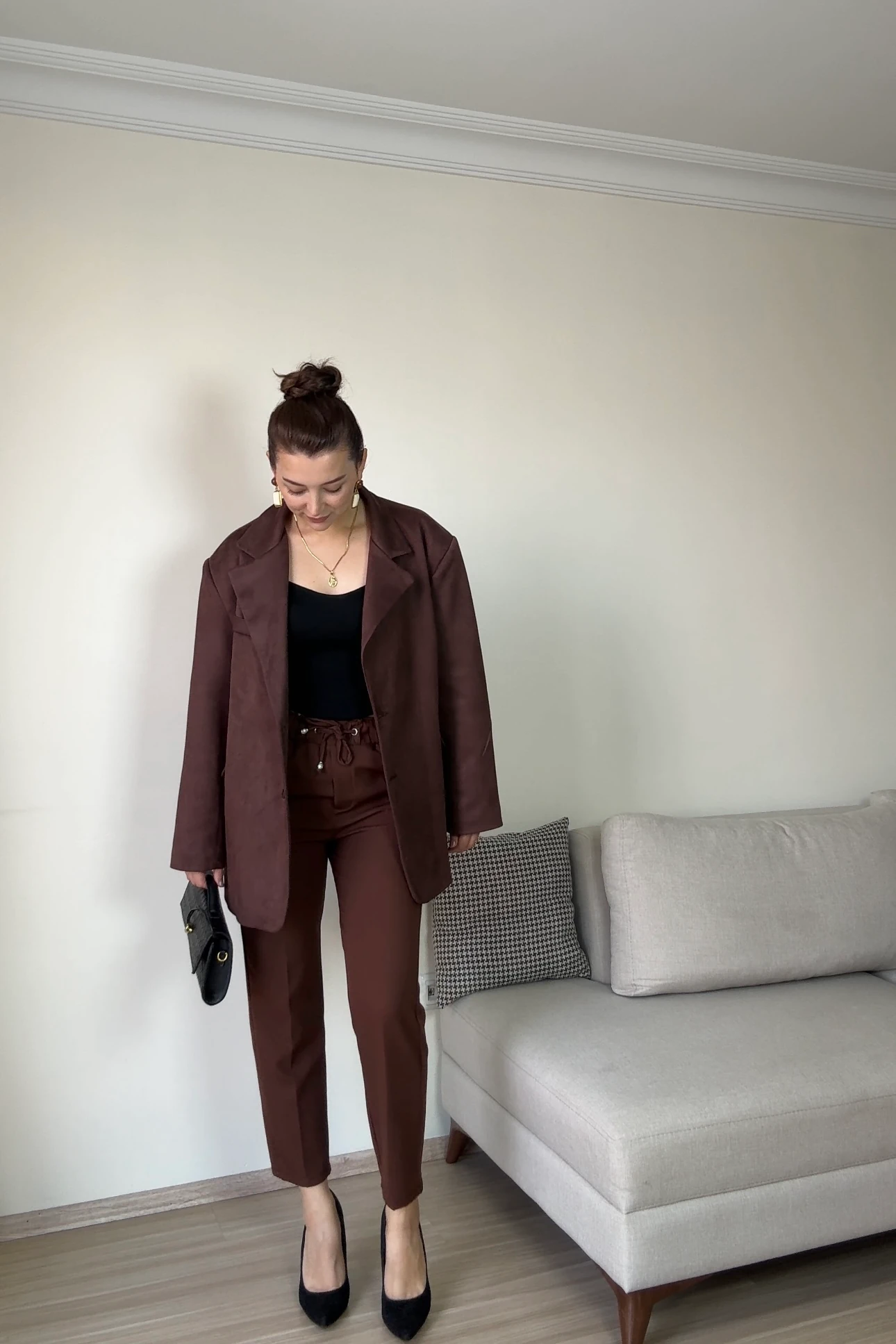 OVERSİZE BLAZER SÜET CEKET