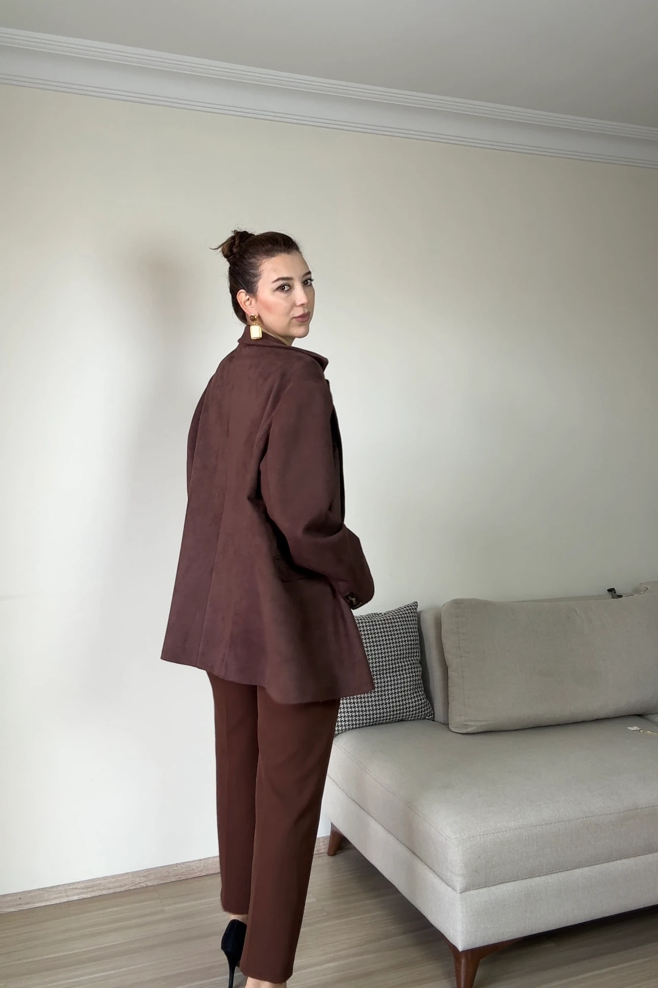 OVERSİZE BLAZER SÜET CEKET